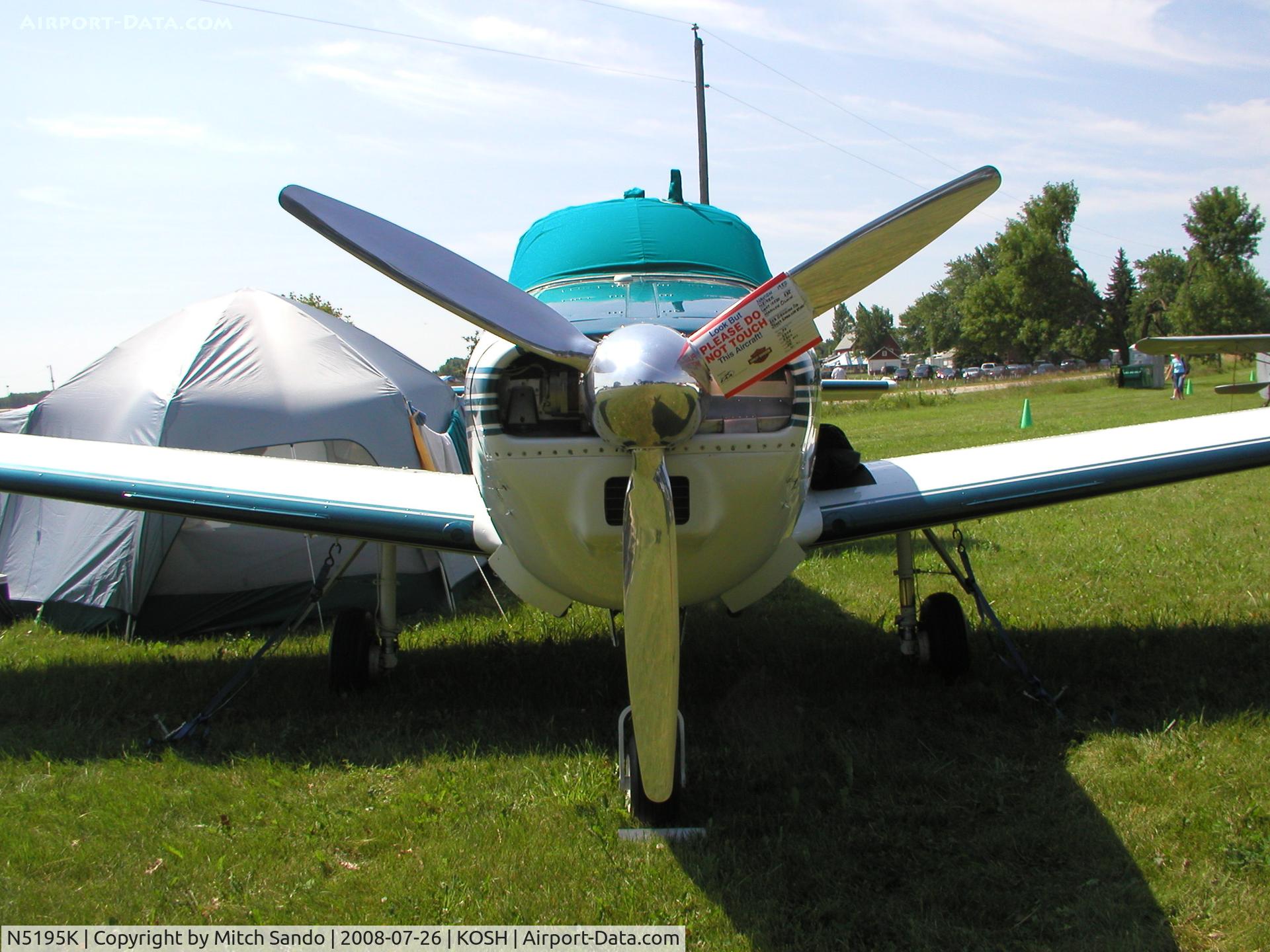 N5195K, 1950 Ryan Navion B C/N NAV-4-2095B, EAA AirVenture 2008.