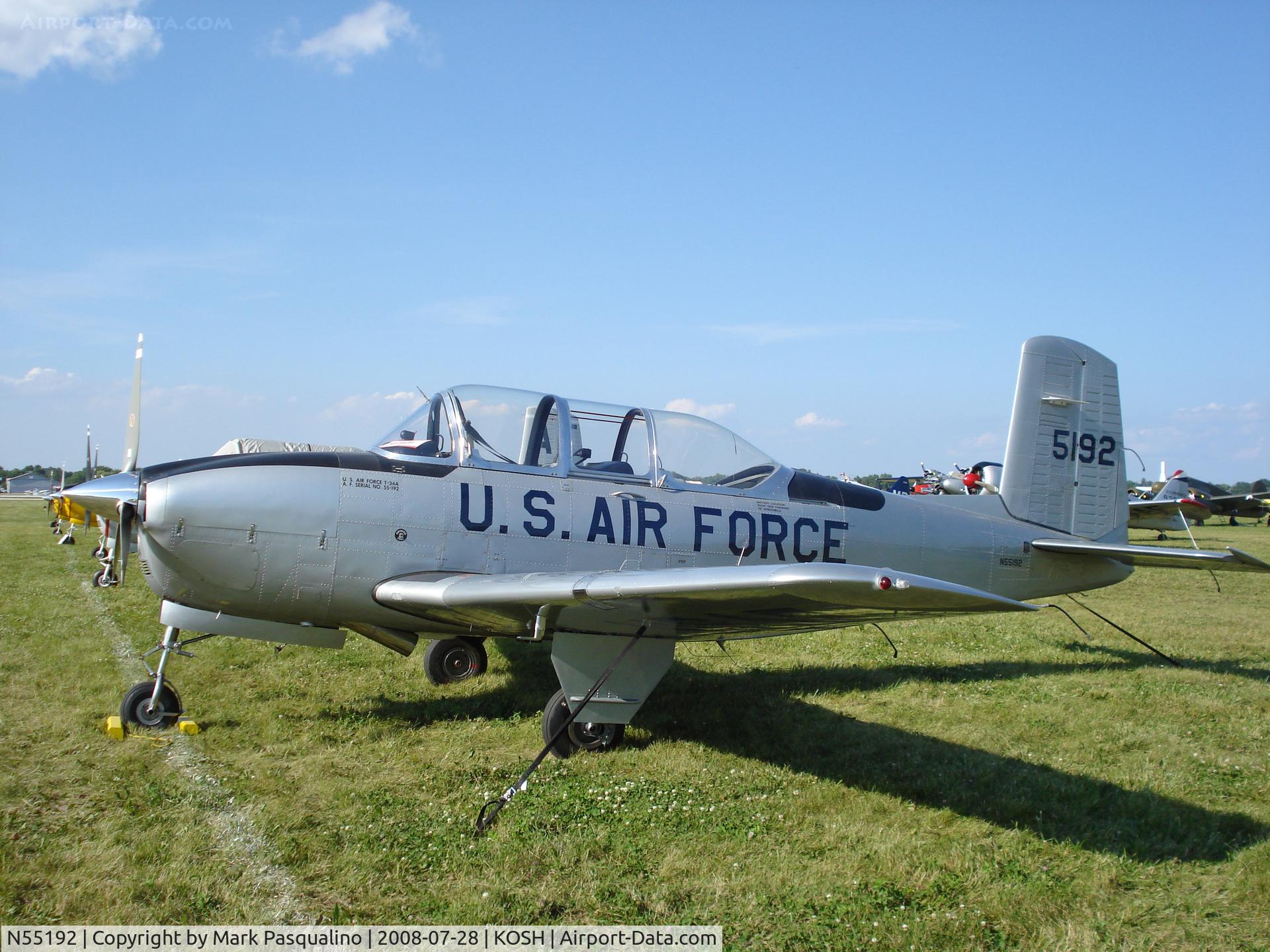 N55192, 1955 Beech T-34A Mentor C/N G-749, Beech T-34A