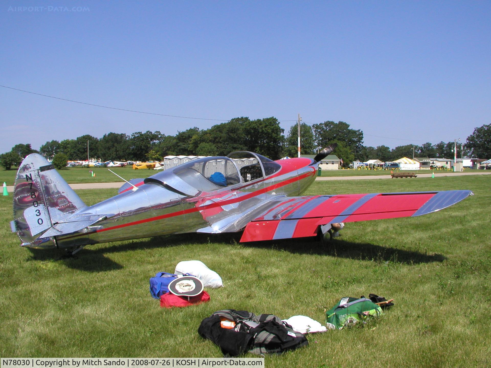 N78030, 1946 Globe GC-1B Swift C/N 2030, EAA AirVenture 2008.