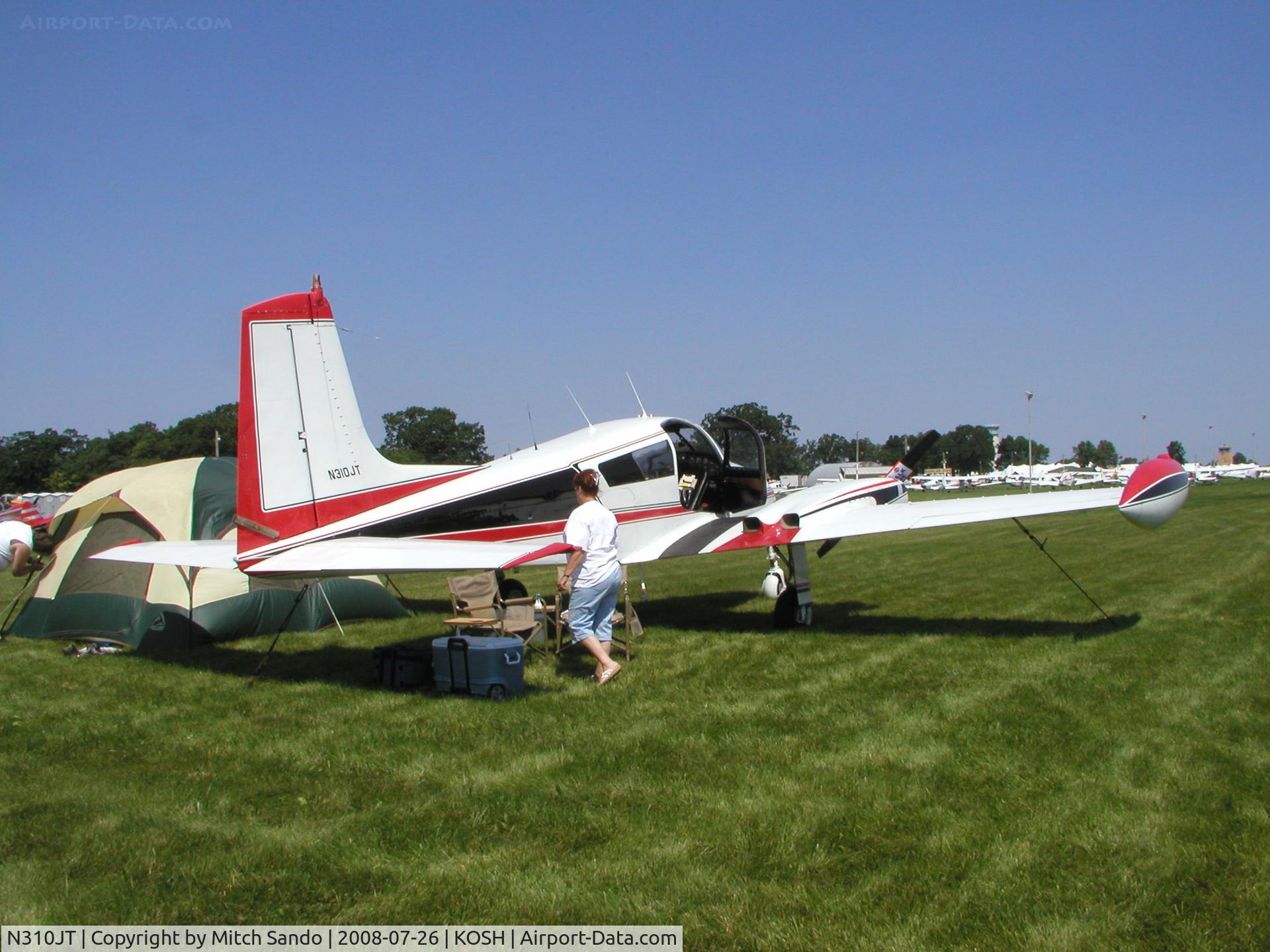 N310JT, 1956 Cessna 310 C/N 35486, EAA AirVenture 2008.