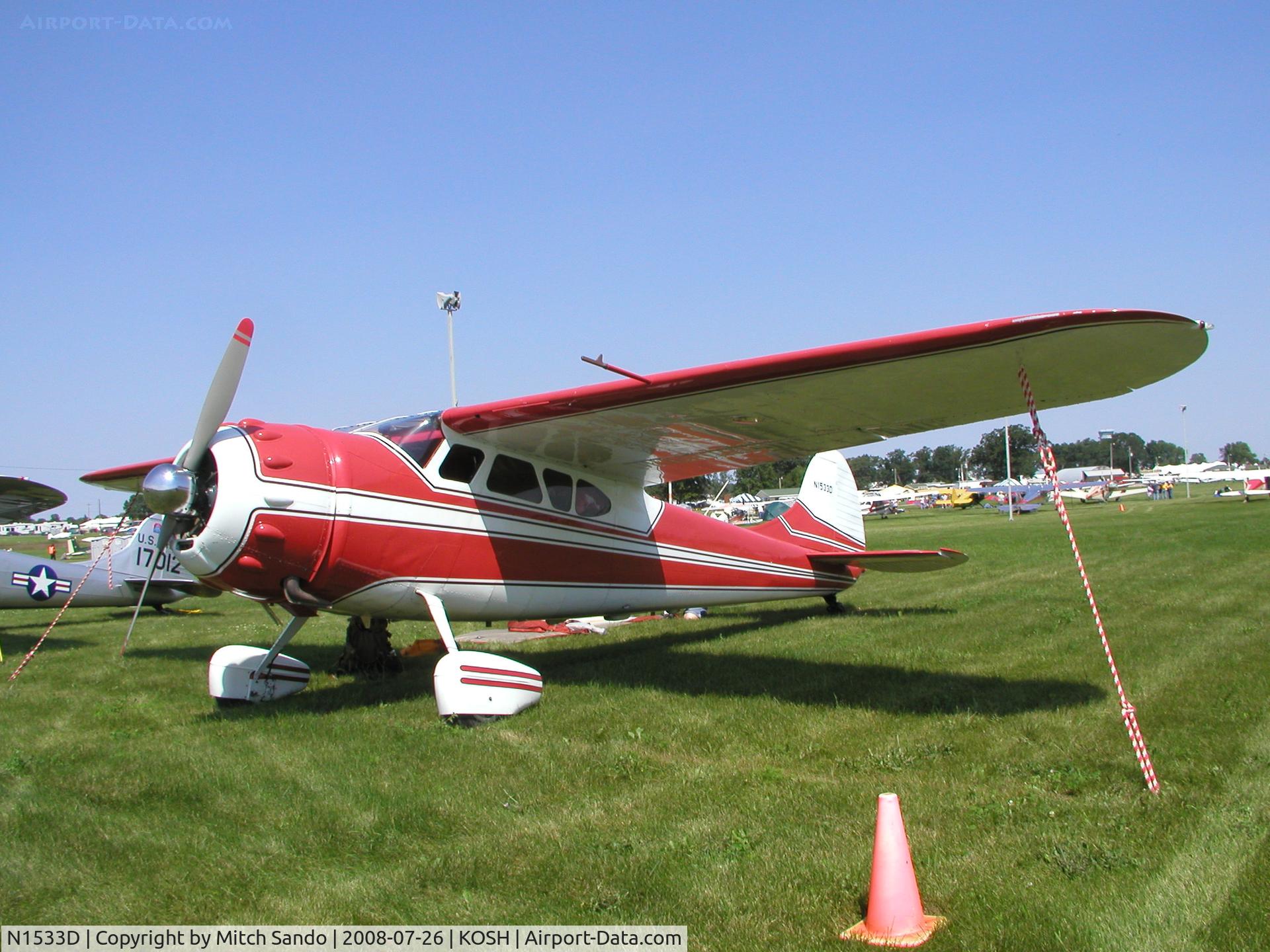 N1533D, 1952 Cessna 195 C/N 7755, EAA AirVenture 2008.