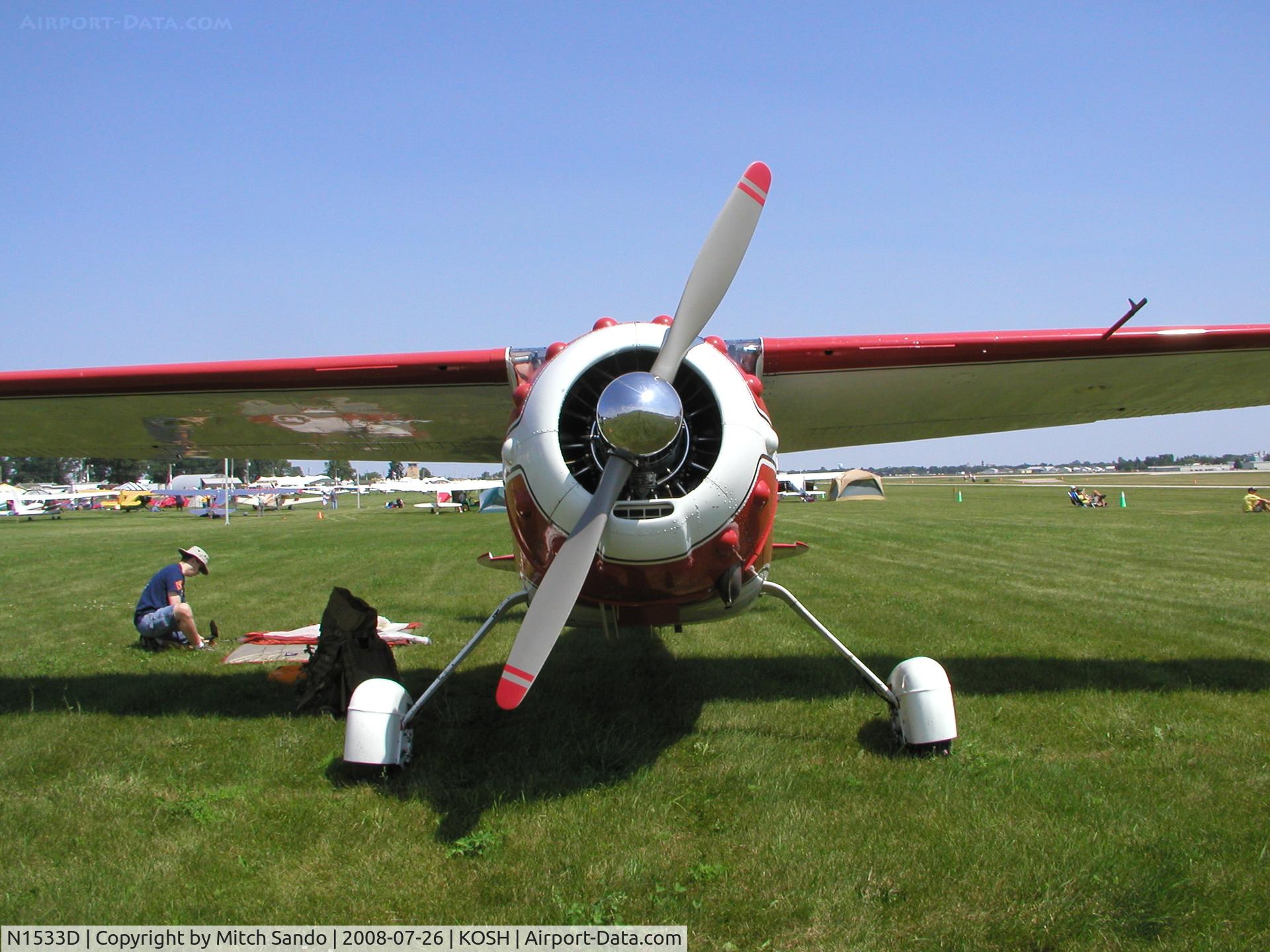 N1533D, 1952 Cessna 195 C/N 7755, EAA AirVenture 2008.