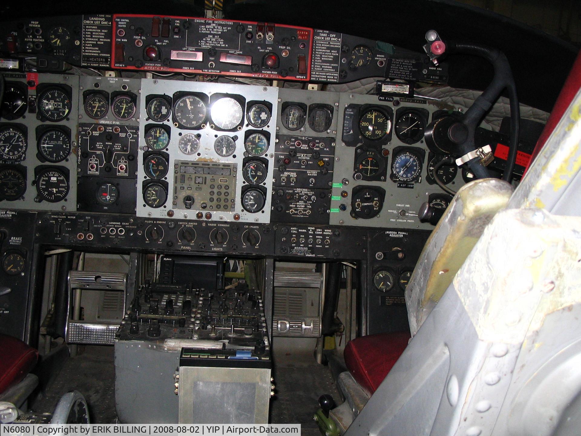 N6080, 1958 De Havilland Canada DHC-4A Caribou C/N 2, Center Console