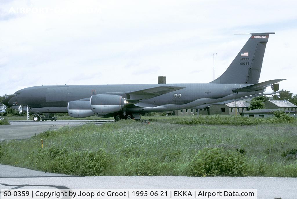 60-0359, 1960 Boeing KC-135R Stratotanker C/N 18134, For an exercise a couple of tankers were stationed in Denmakr. This was the only charcoal grey one.