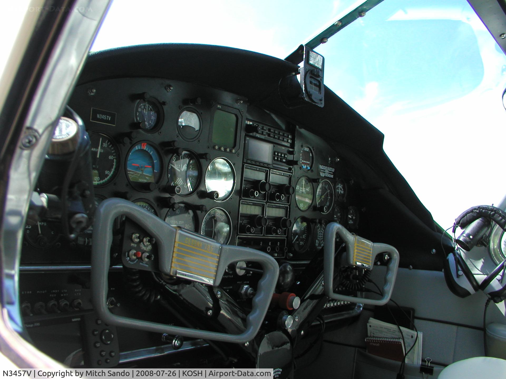 N3457V, 1948 Cessna 195 C/N 7154, EAA AirVenture 2008.