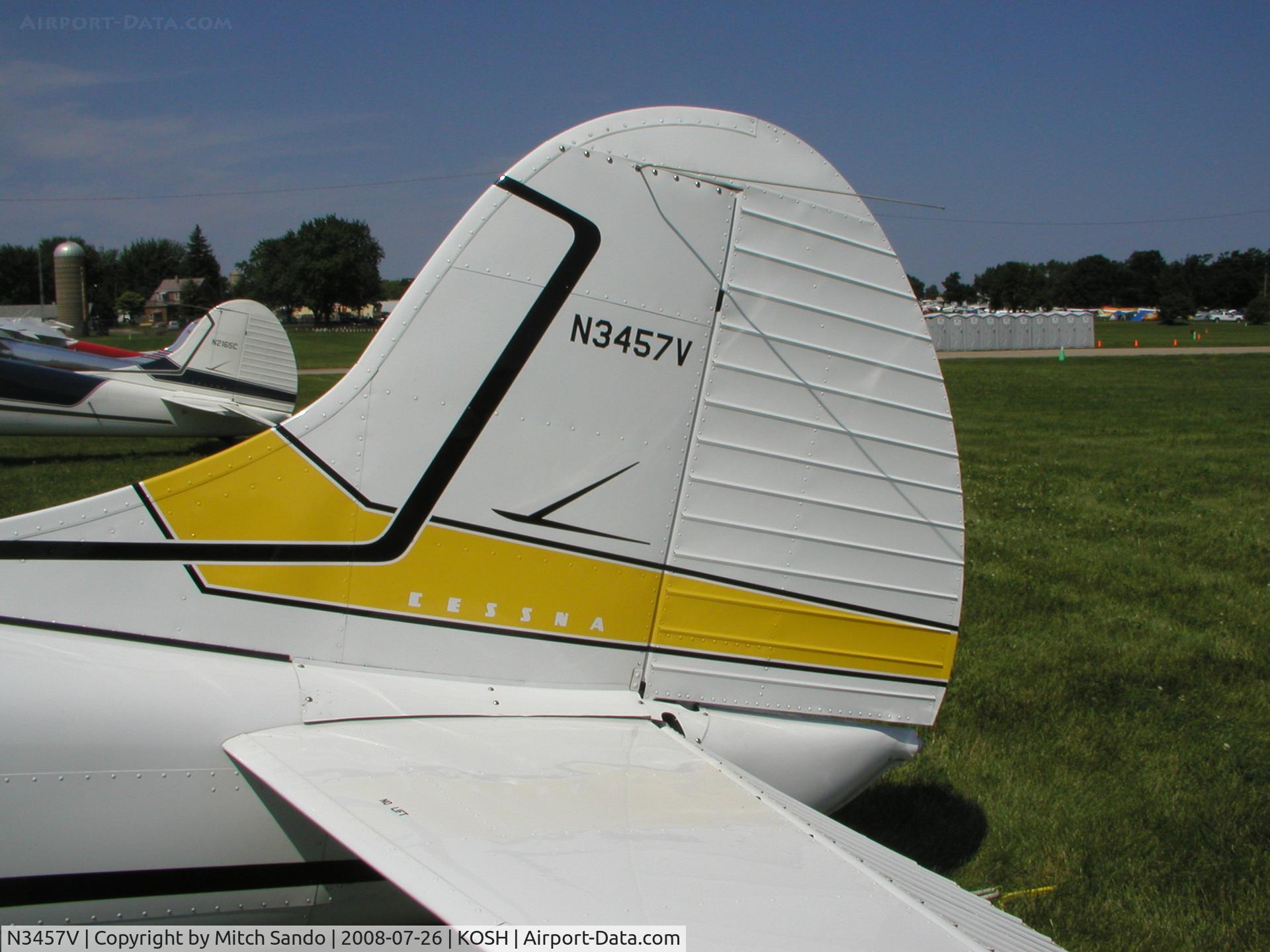 N3457V, 1948 Cessna 195 C/N 7154, EAA AirVenture 2008.