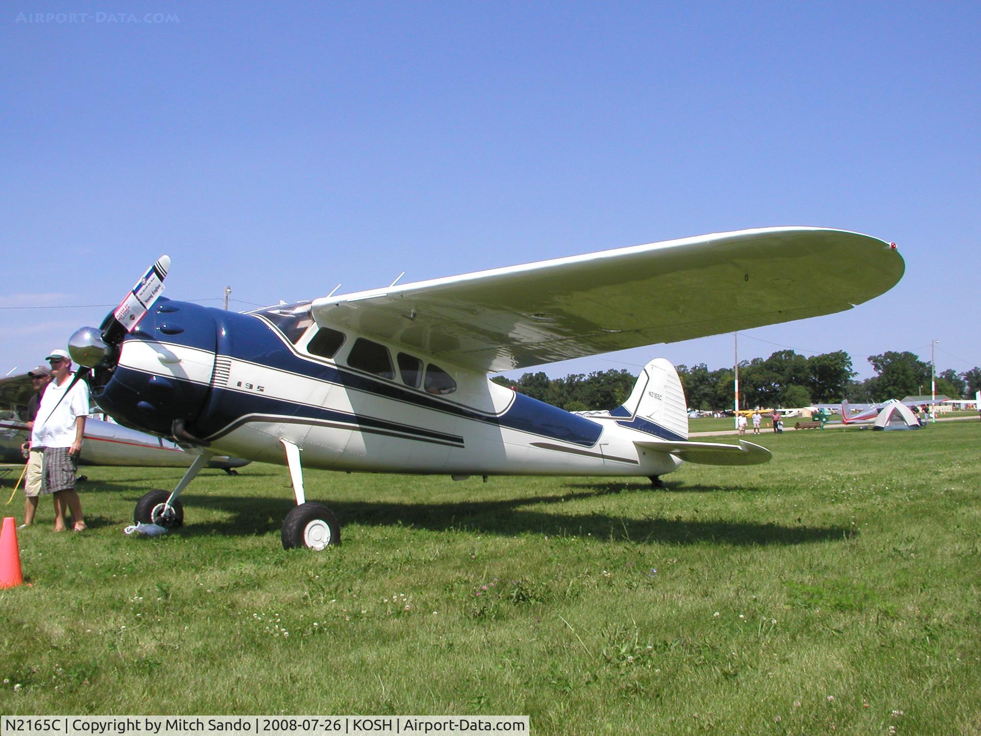 N2165C, 1954 Cessna 195B Businessliner C/N 16150, EAA AirVenture 2008.