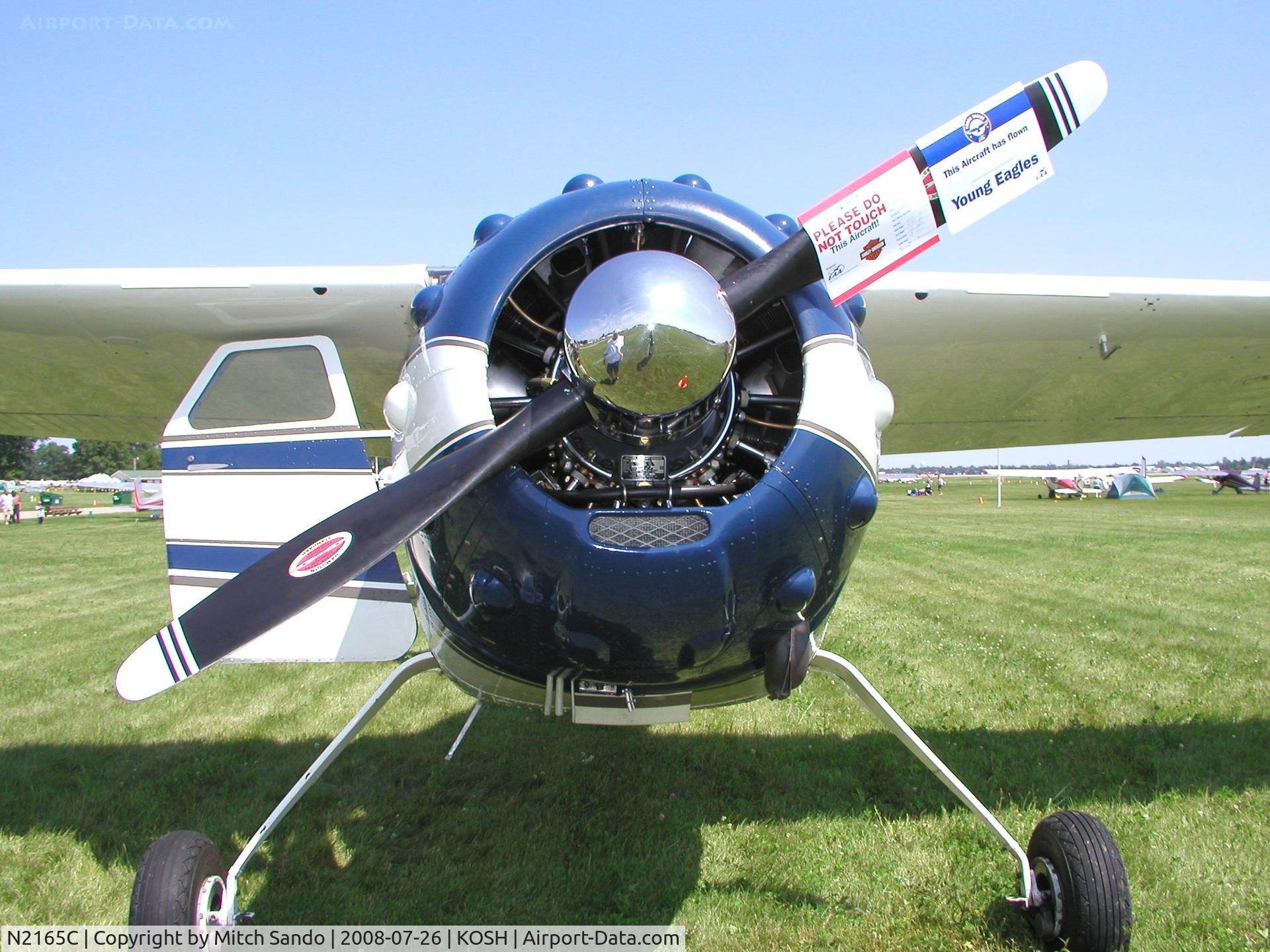 N2165C, 1954 Cessna 195B Businessliner C/N 16150, EAA AirVenture 2008.
