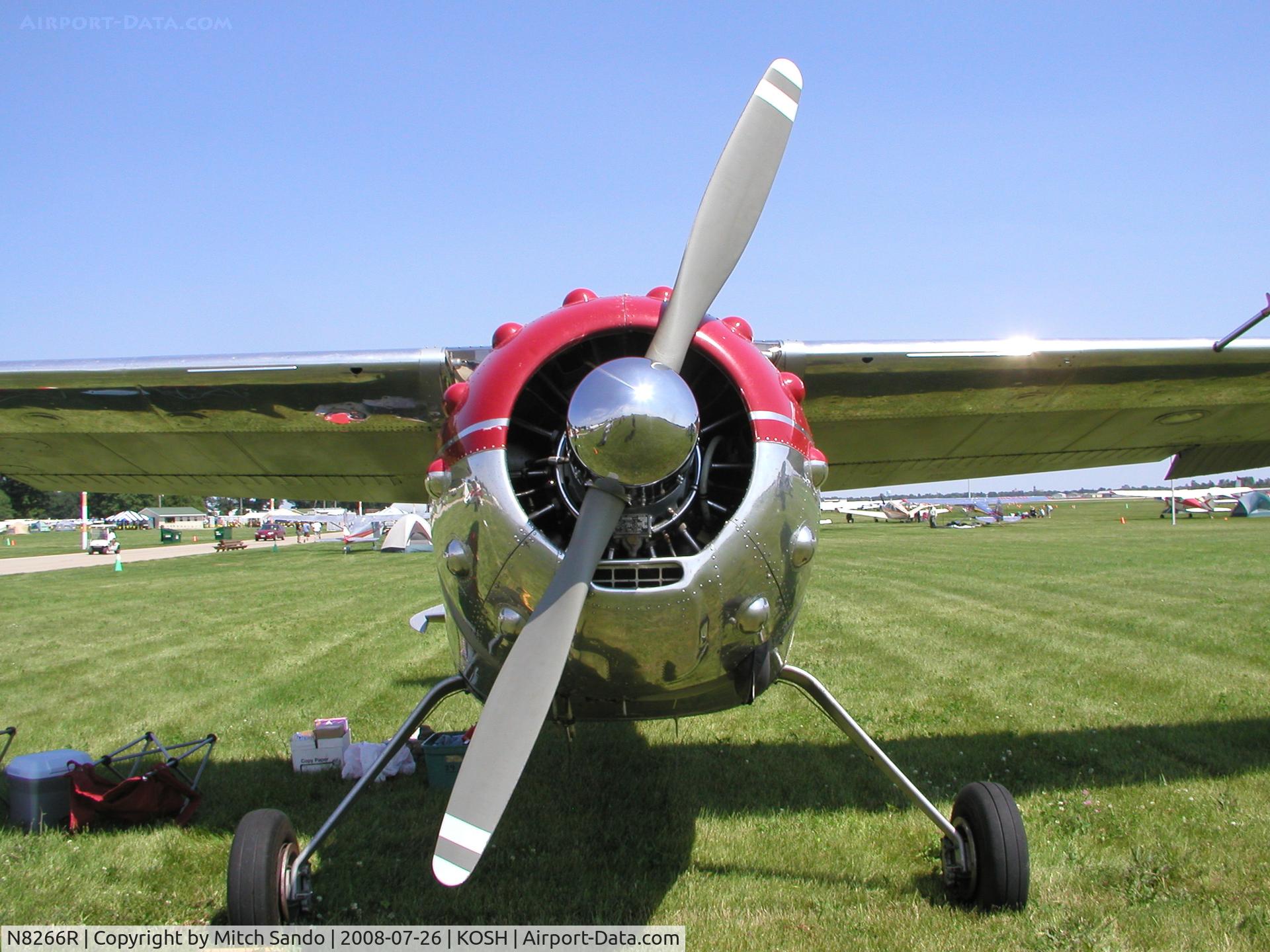 N8266R, 1949 Cessna 195 C/N 7550, EAA AirVenture 2008.