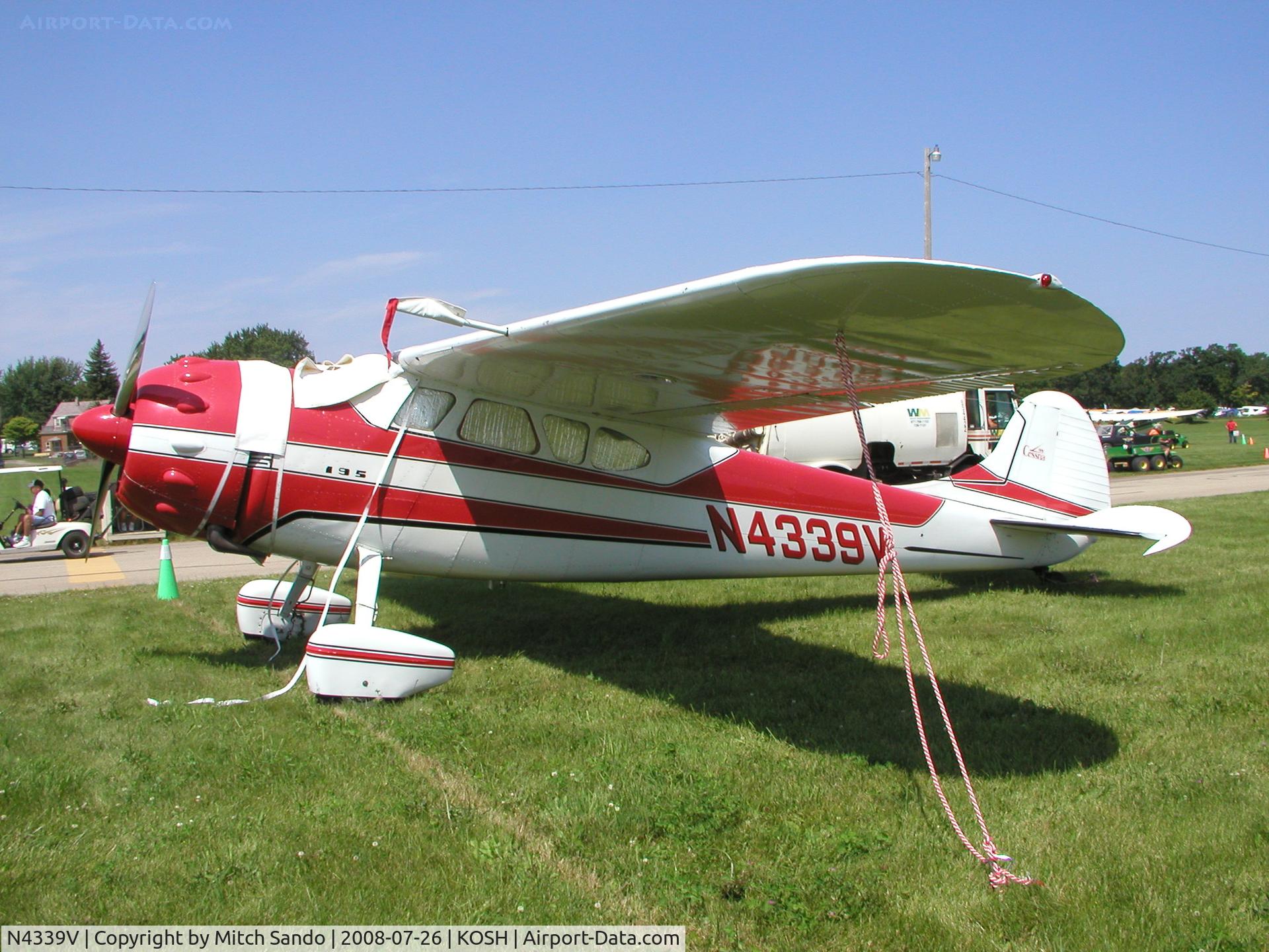N4339V, 1948 Cessna 190 C/N 7245, EAA AirVenture 2008.