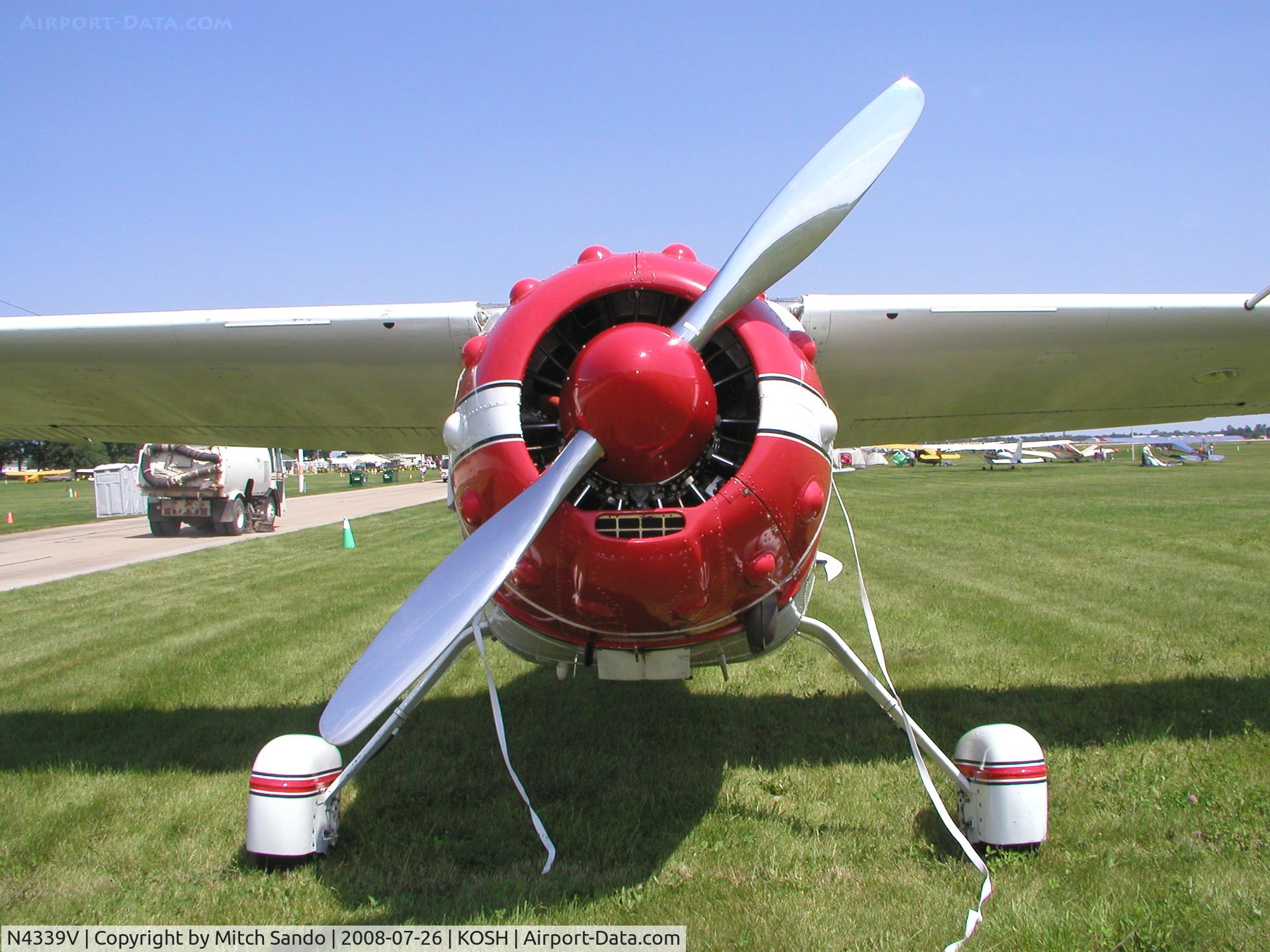 N4339V, 1948 Cessna 190 C/N 7245, EAA AirVenture 2008.