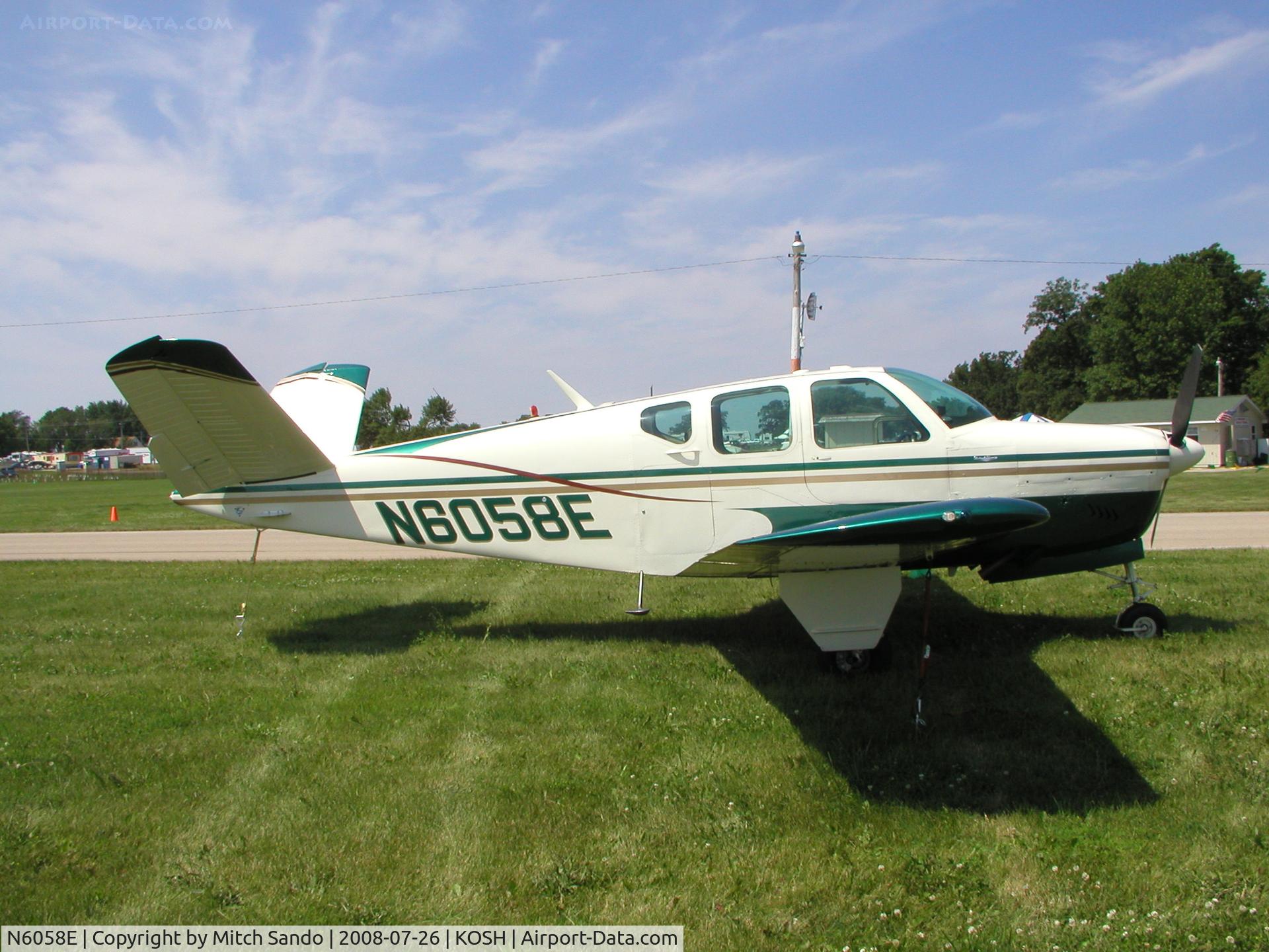 N6058E, 1959 Beech K35 Bonanza C/N D-6025, EAA AirVenture 2008.