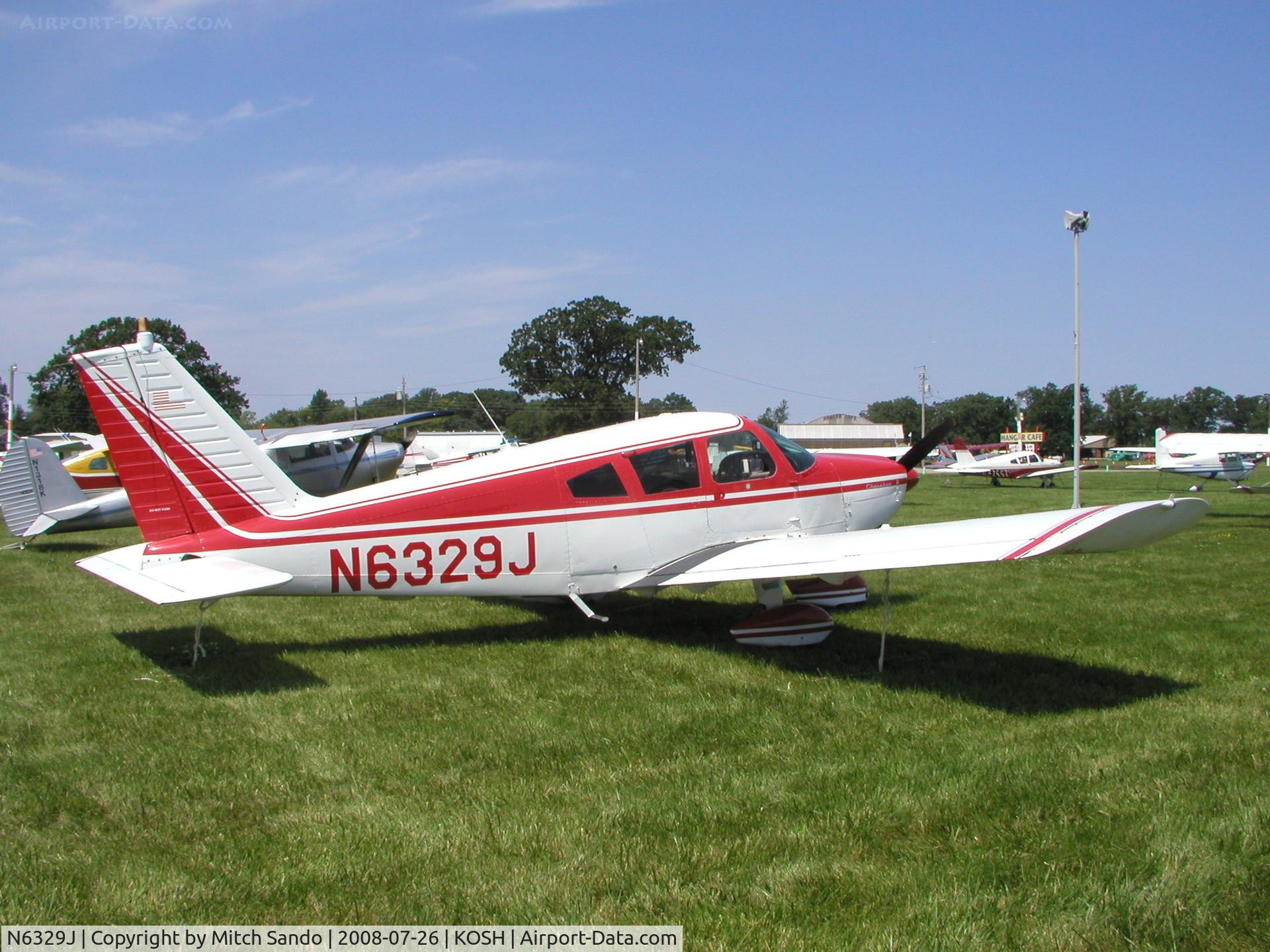 N6329J, 1968 Piper PA-28-180 C/N 28-4737, EAA AirVenture 2008.