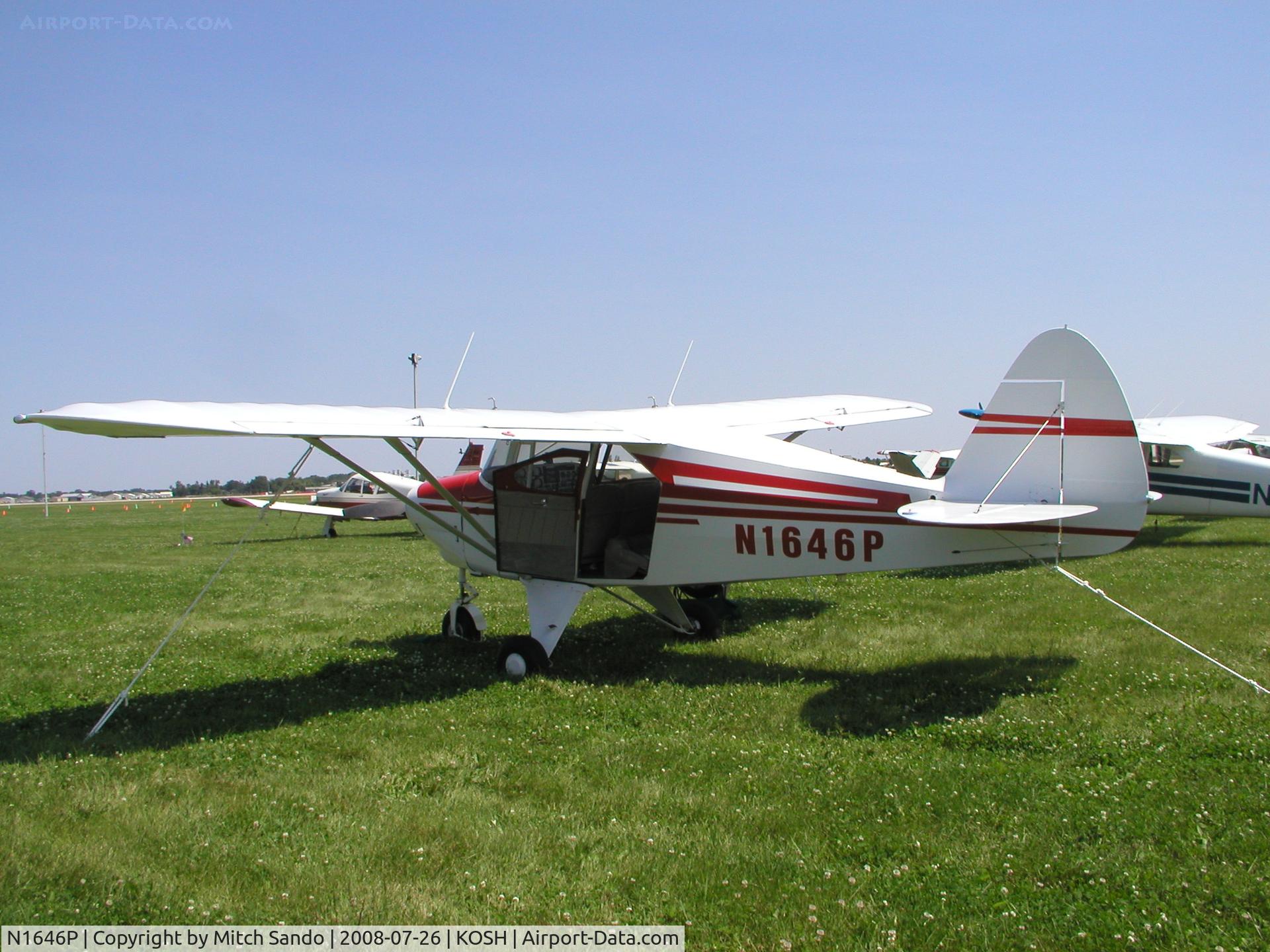 N1646P, 1954 Piper PA-22 C/N 22-2462, EAA AirVenture 2008.