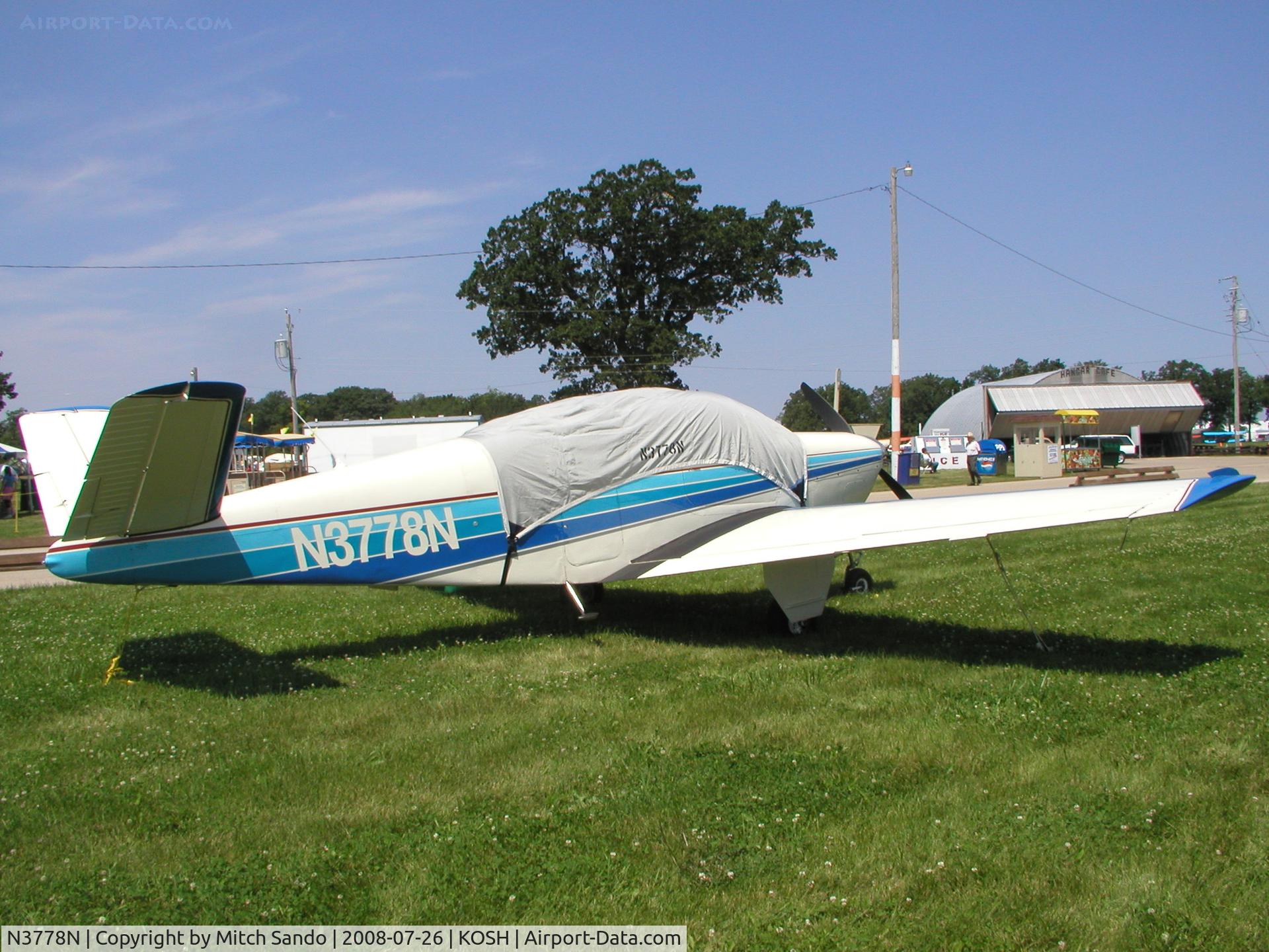 N3778N, 1947 Beech 35 Bonanza C/N D-1000, EAA AirVenture 2008.