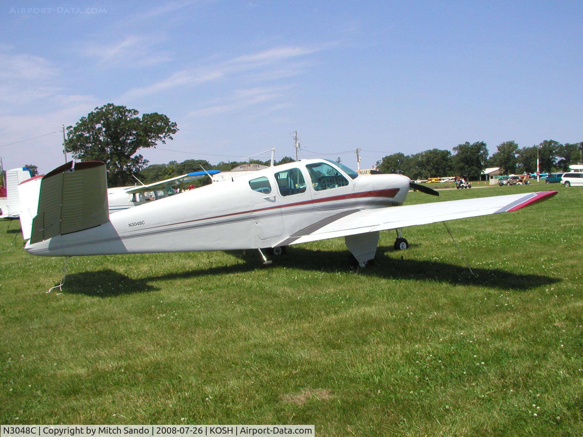 N3048C, 1958 Beech J35 Bonanza C/N D-5710, EAA AirVenture 2008.