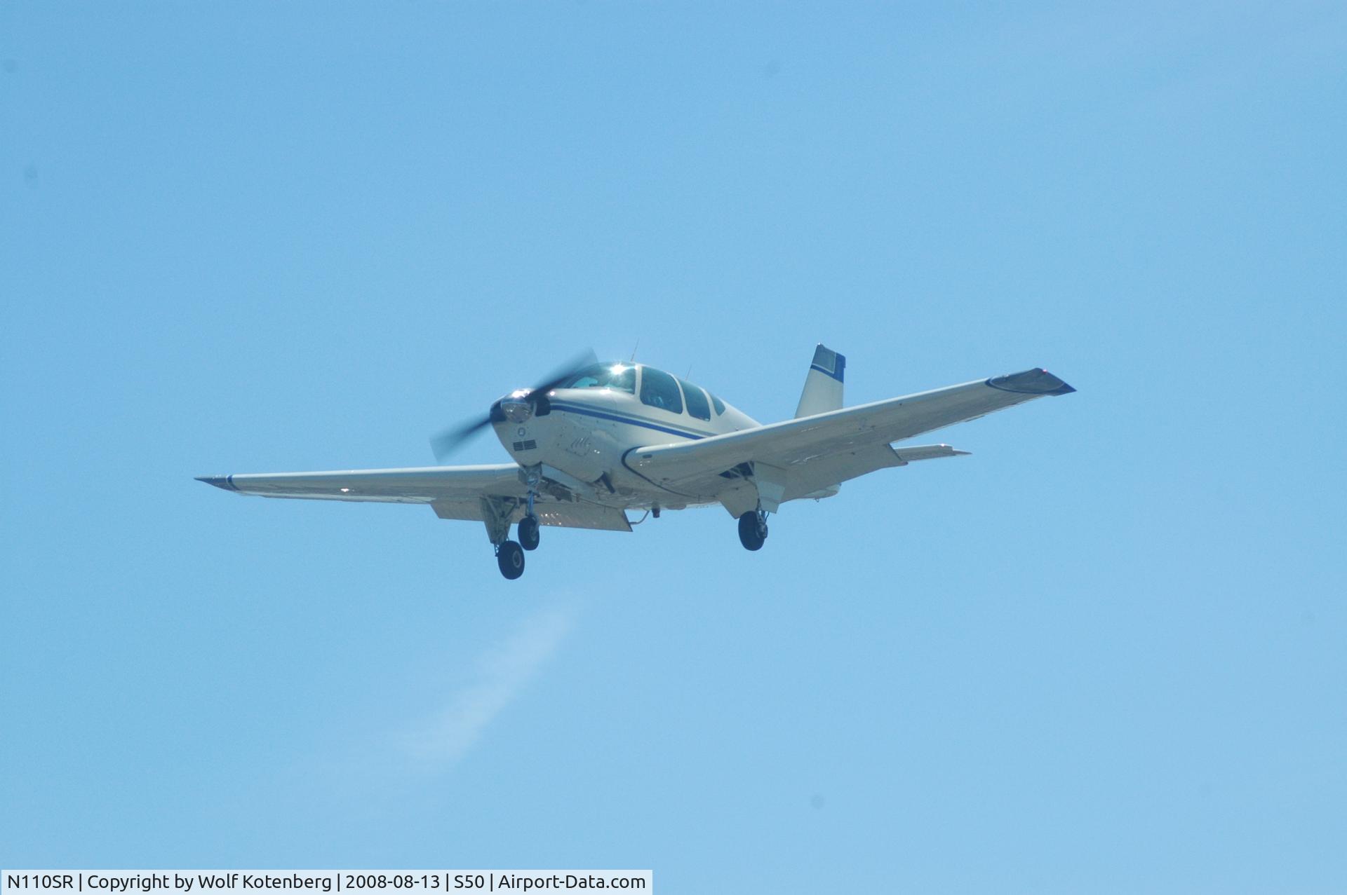 N110SR, 1963 Beech 35-B33 Debonair C/N CD-708, almost landed