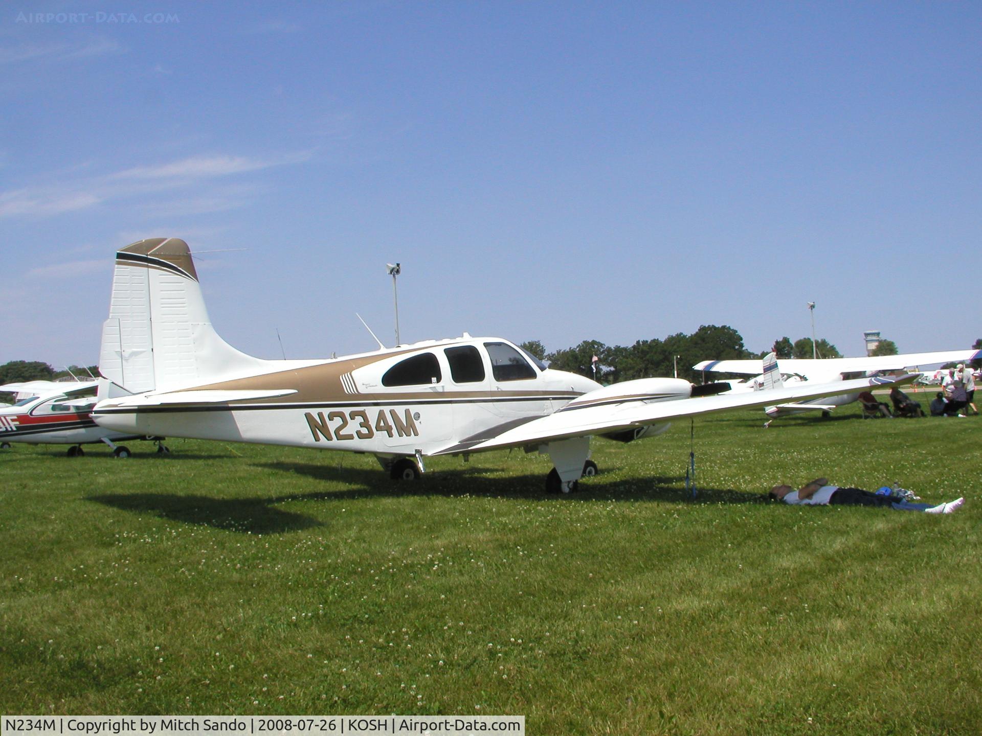 N234M, 1963 Beech D95A Travel Air C/N TD-560, EAA AirVenture 2008.