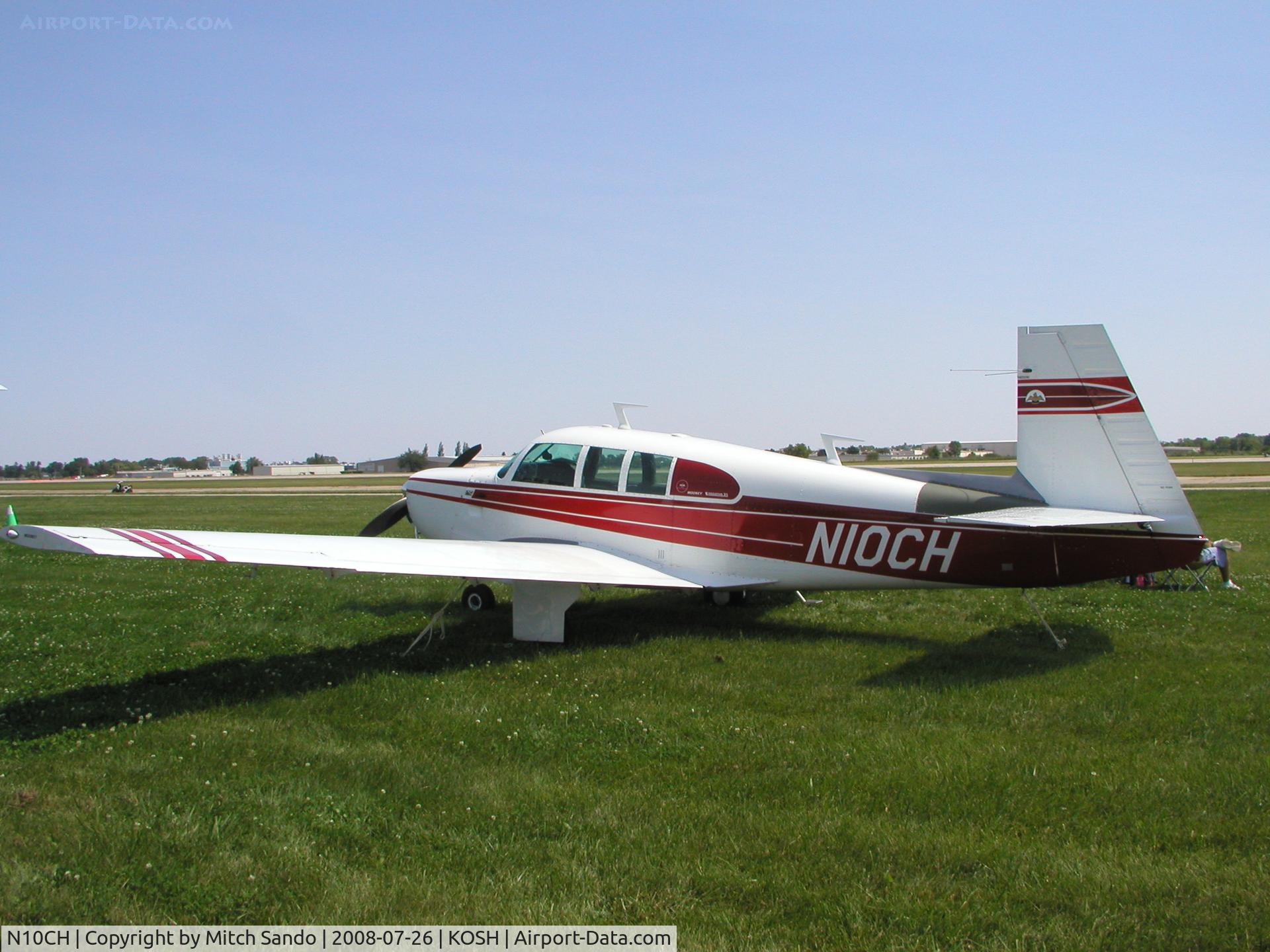 N10CH, 1969 Mooney M20F Executive C/N 690048, EAA AirVenture 2008.