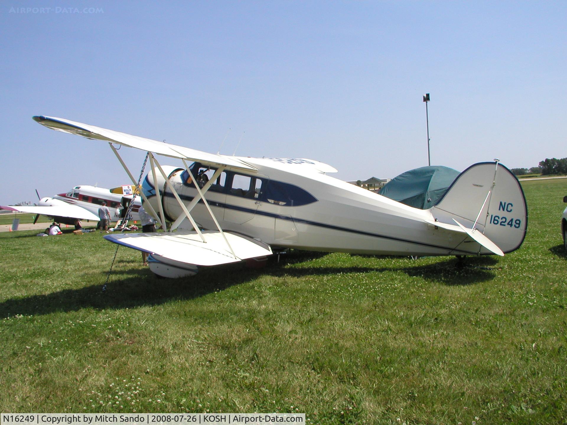 N16249, 1936 Waco YKS-6 C/N 4466, EAA AirVenture 2008.