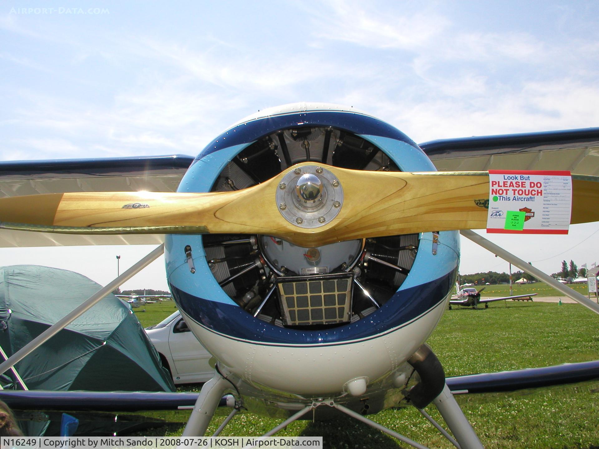N16249, 1936 Waco YKS-6 C/N 4466, EAA AirVenture 2008.