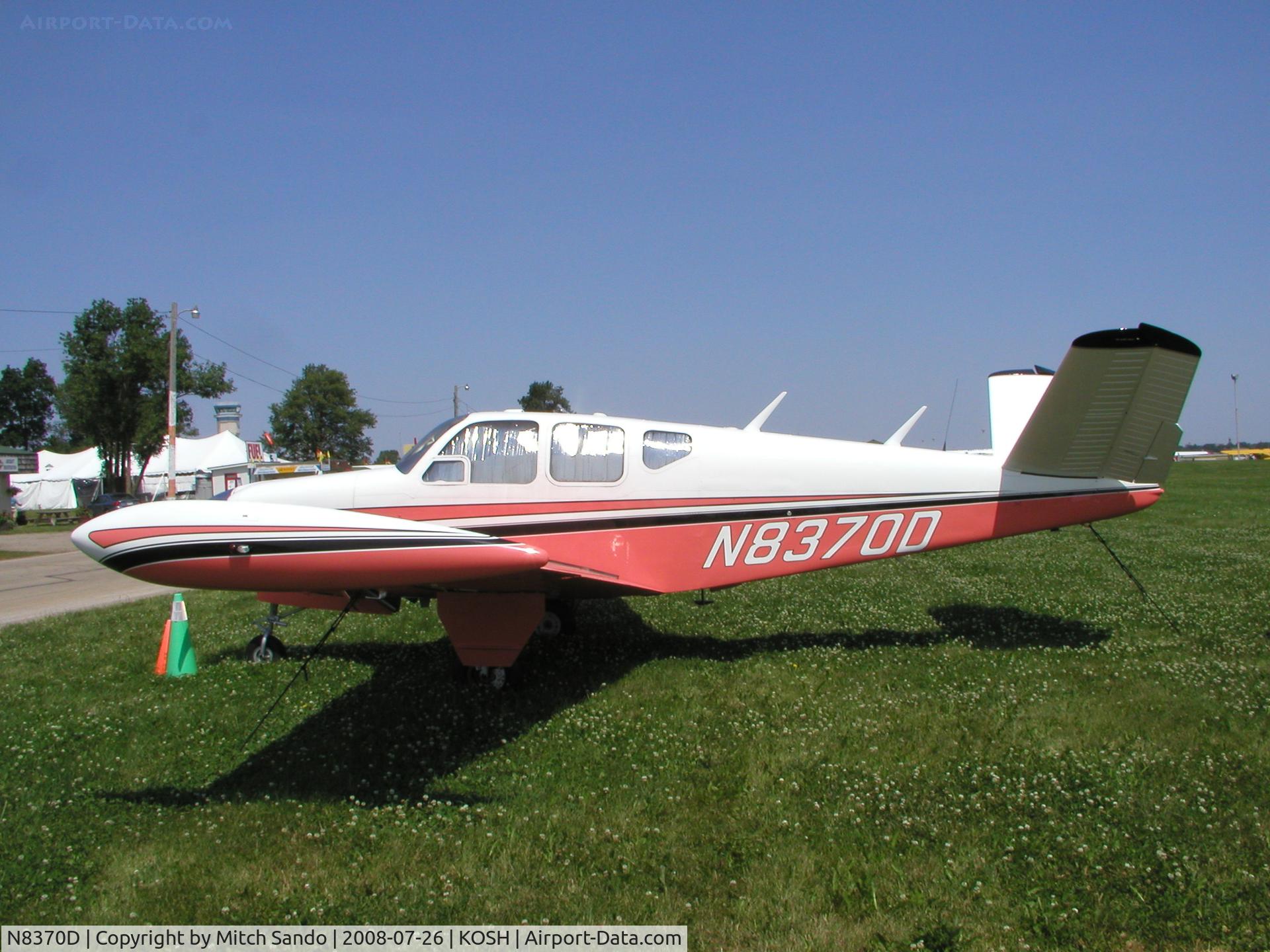 N8370D, 1958 Beech J35 Bonanza C/N D-5463, EAA AirVenture 2008.