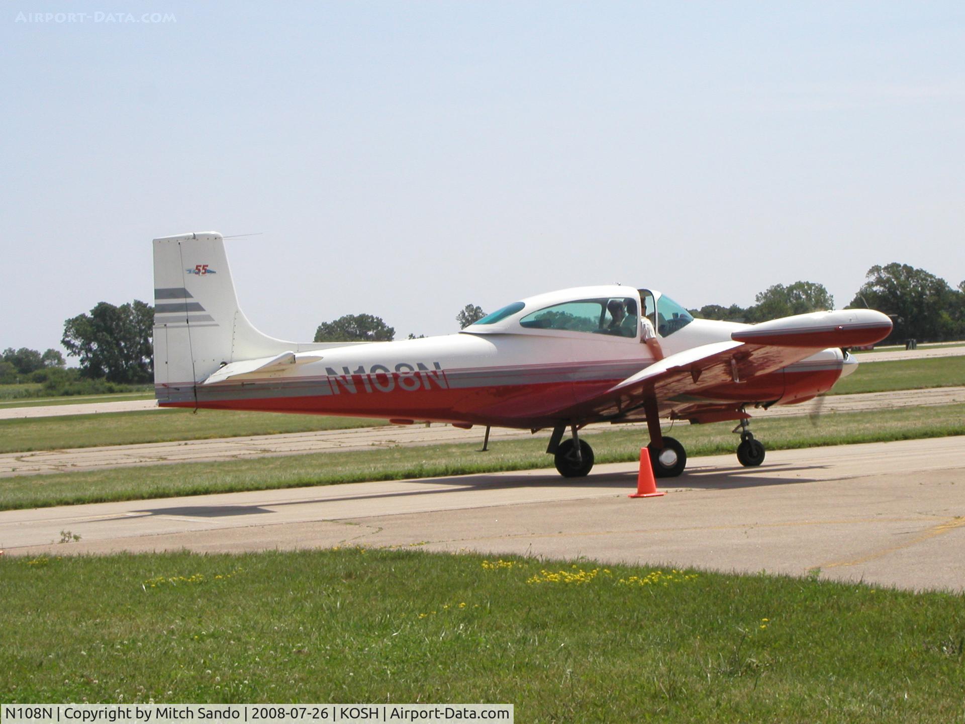 N108N, 1946 Temco D-16A Twin Navion C/N TTN-39 (NAV-4-418), EAA AirVenture 2008.