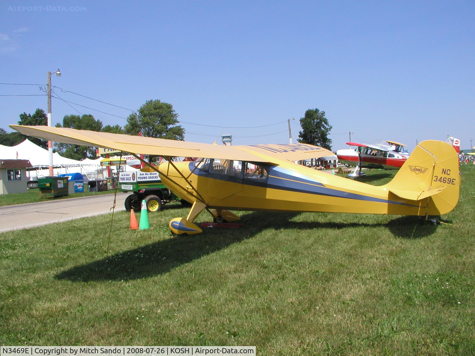 N3469E, 1947 Aeronca 11AC Chief C/N 11AC-1764, EAA AirVenture 2008.