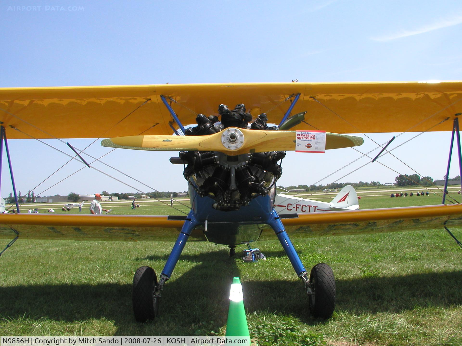 N9856H, 1943 Boeing A75N1(PT17) C/N 75-4988, EAA AirVenture 2008.