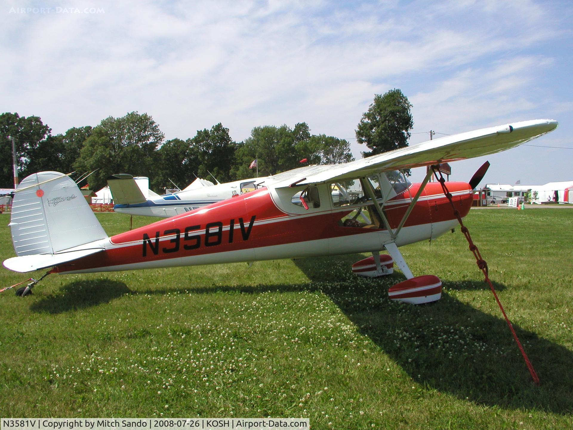 N3581V, 1948 Cessna 140 C/N 14850, EAA AirVenture 2008.