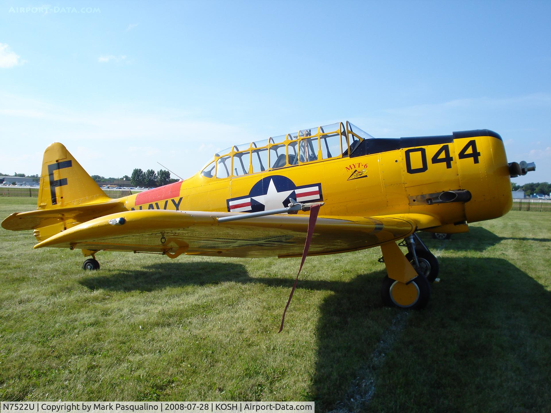 N7522U, 1952 Canadian Car & Foundry Harvard MK IV C/N CCF4-214, Harvard MK IV