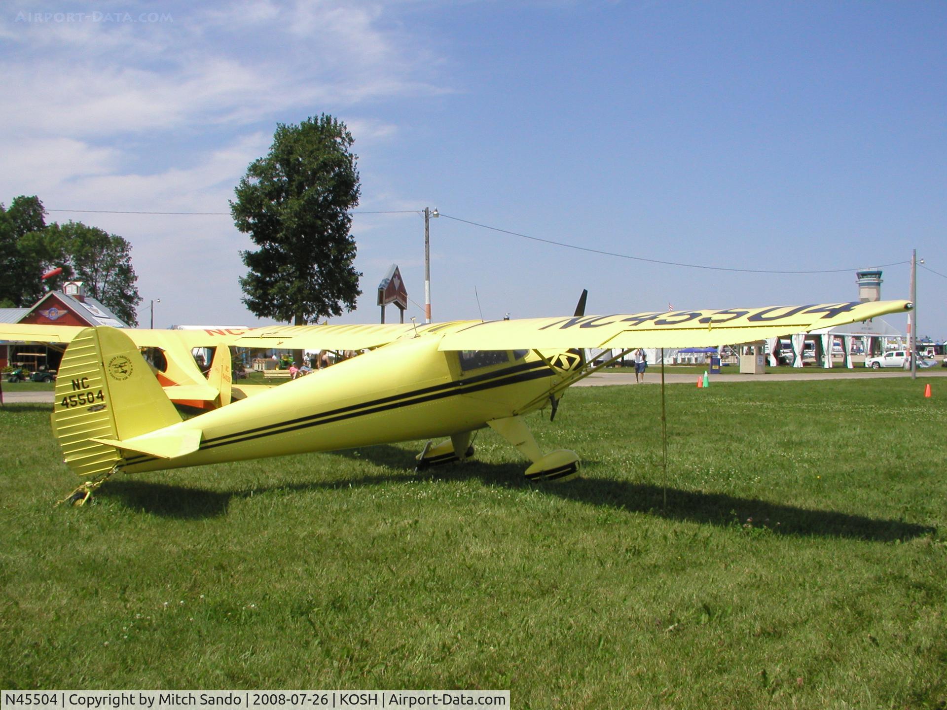 N45504, 1946 Luscombe 8A C/N 2031, EAA AirVenture 2008.