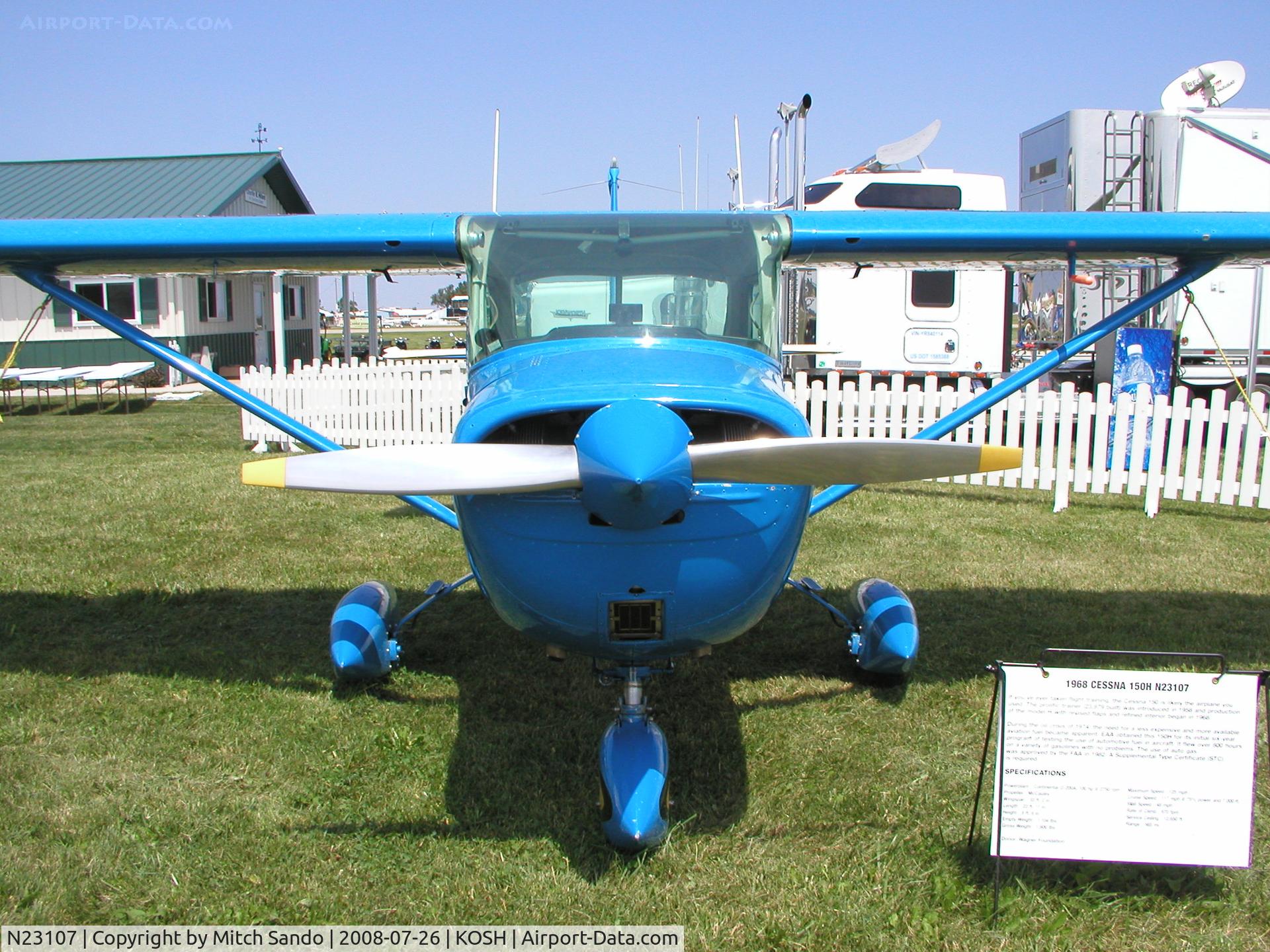 N23107, 1968 Cessna 150H C/N 15068729, EAA AirVenture 2008.
