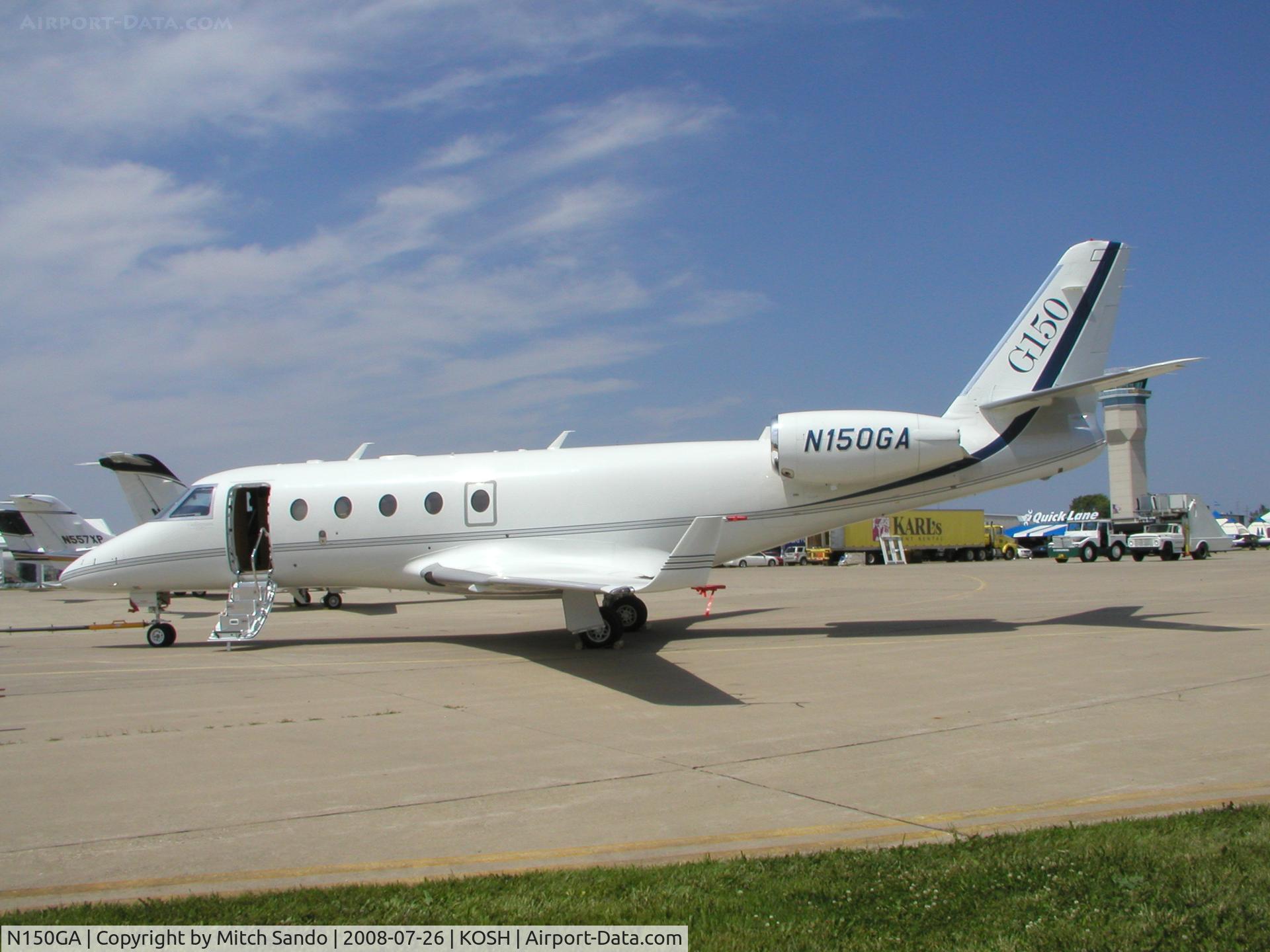 N150GA, 2007 Israel Aerospace Industries Gulfstream G150 C/N 286, EAA AirVenture 2008.