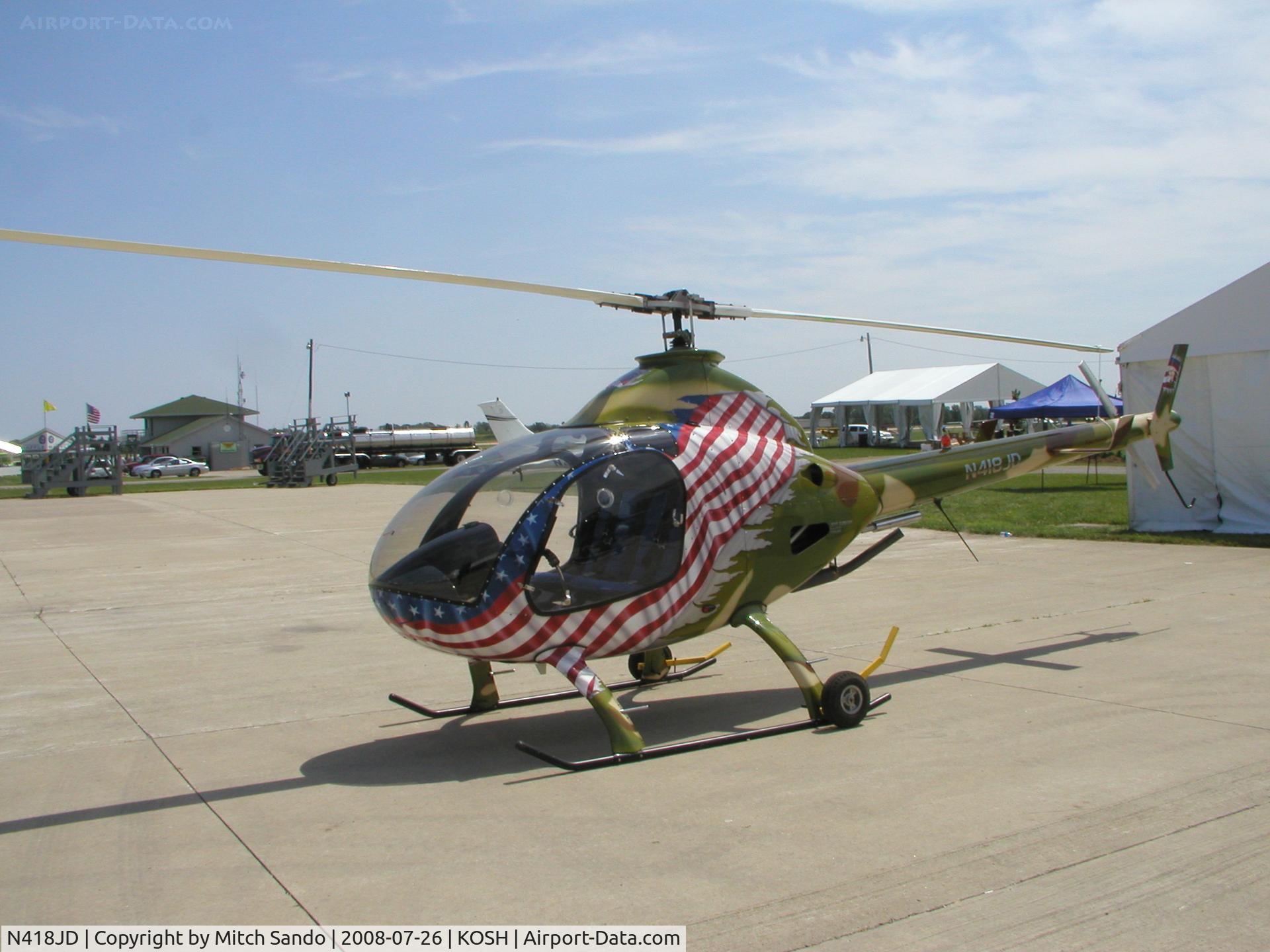 N418JD, Rotorway Exec C/N DUNHAM 1, EAA AirVenture 2008.
