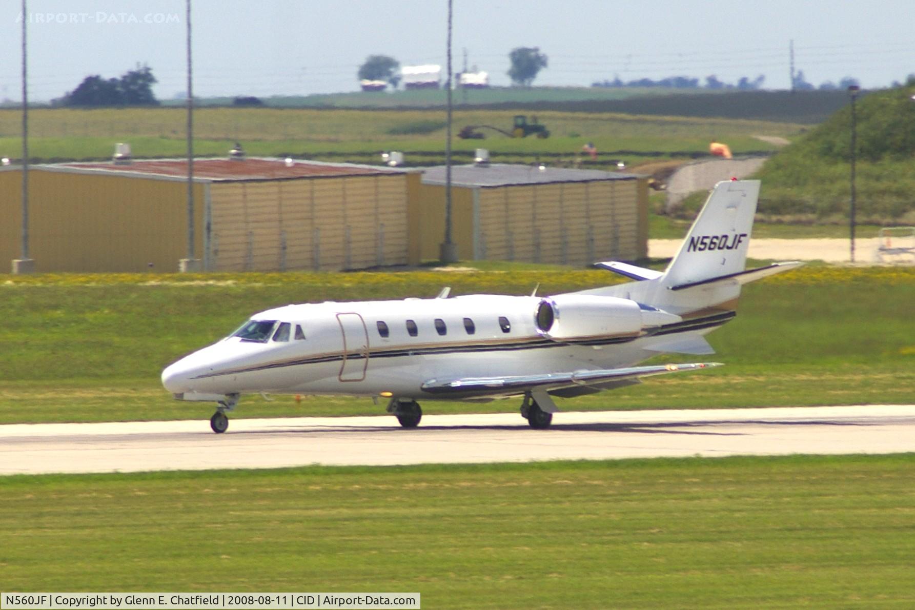 N560JF, 2001 Cessna 560XL Citation Excel C/N 5605173, On the take-off roll on Runway 13