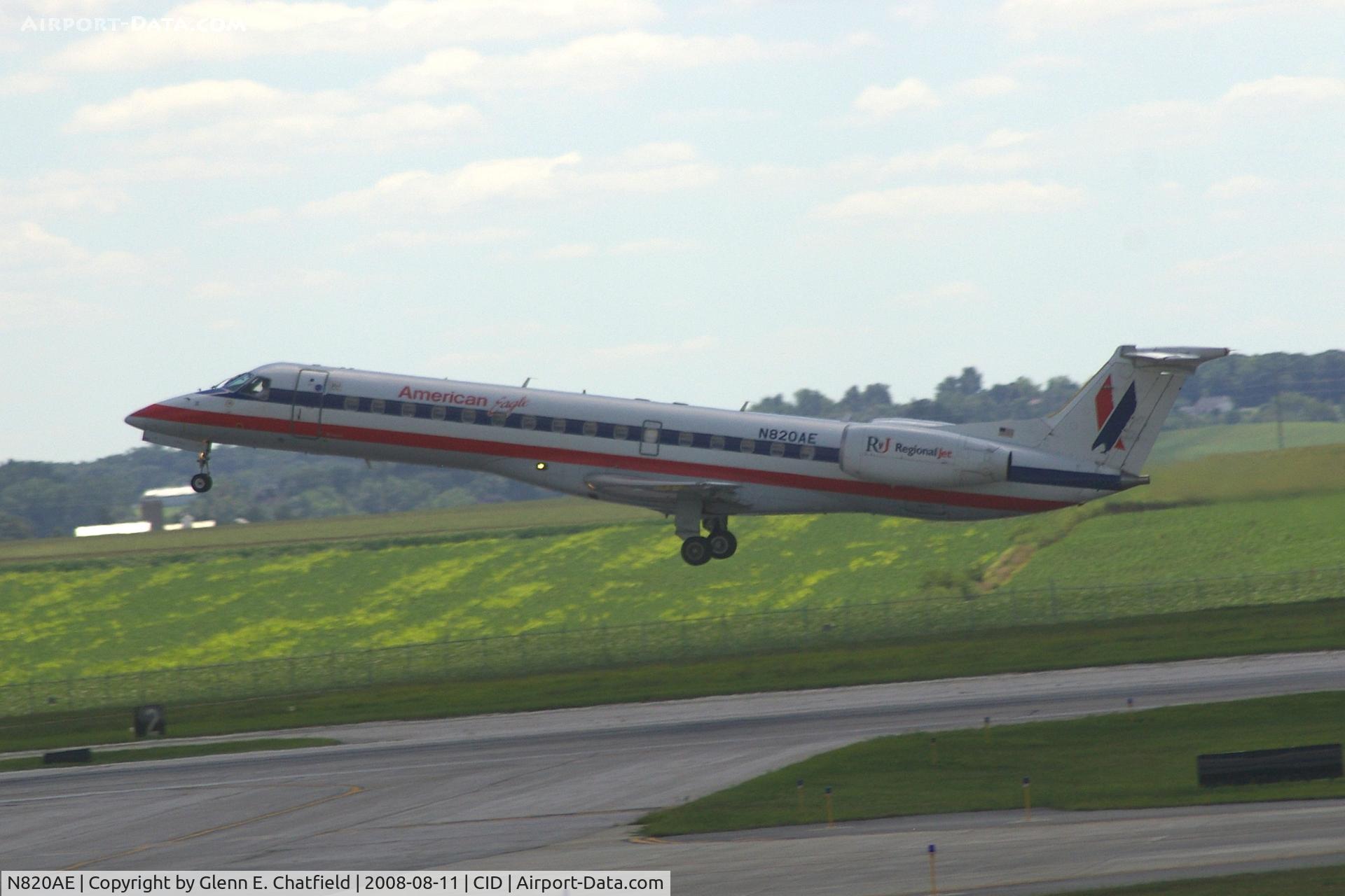 N820AE, 2002 Embraer ERJ-140LR (EMB-135KL) C/N 145576, Departing Runway 9 in the shade