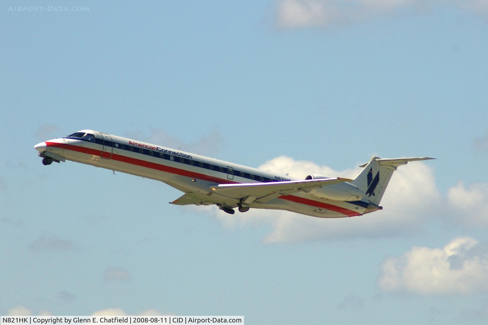 N821HK, 1998 Embraer ERJ-145LR (EMB-145LR) C/N 145068, Departing Runway 9