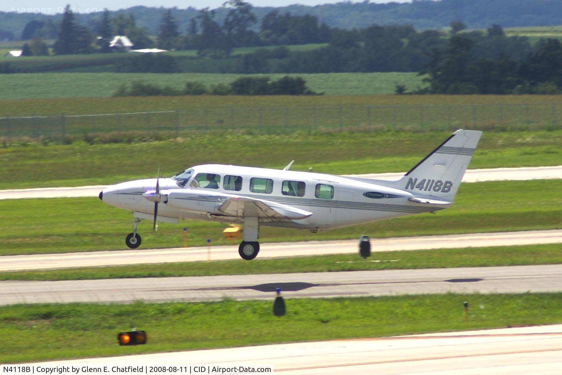 N4118B, 1984 Piper PA-31-350 Chieftain C/N 31-8452021, Lifting off Runway 13