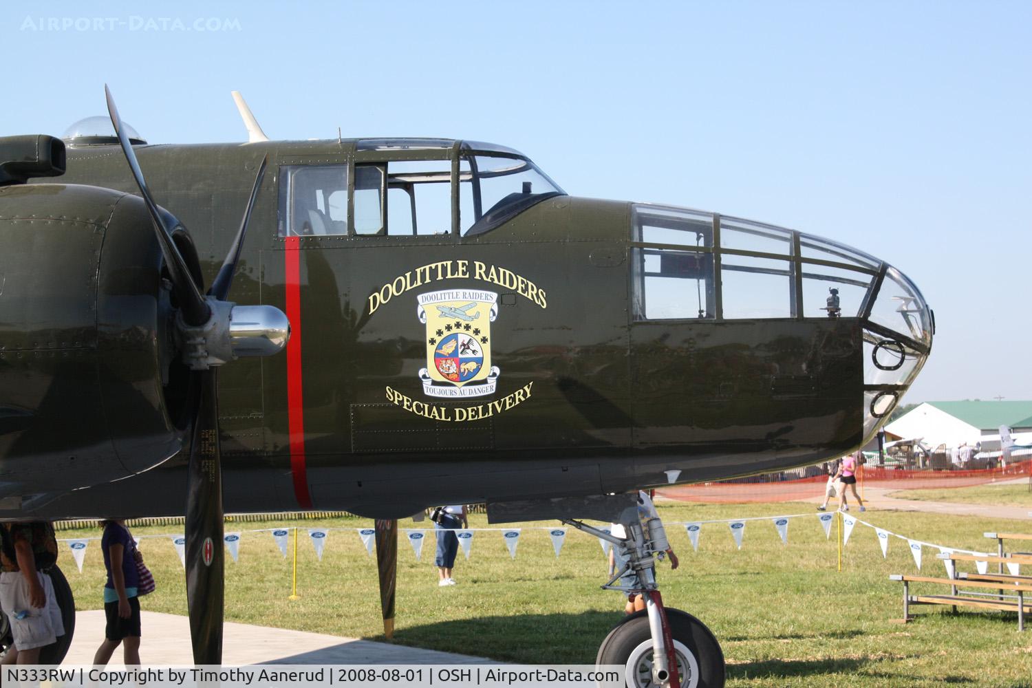 N333RW, 1944 North American B-25N Mitchell C/N 108-47488, EAA AirVenture 2008