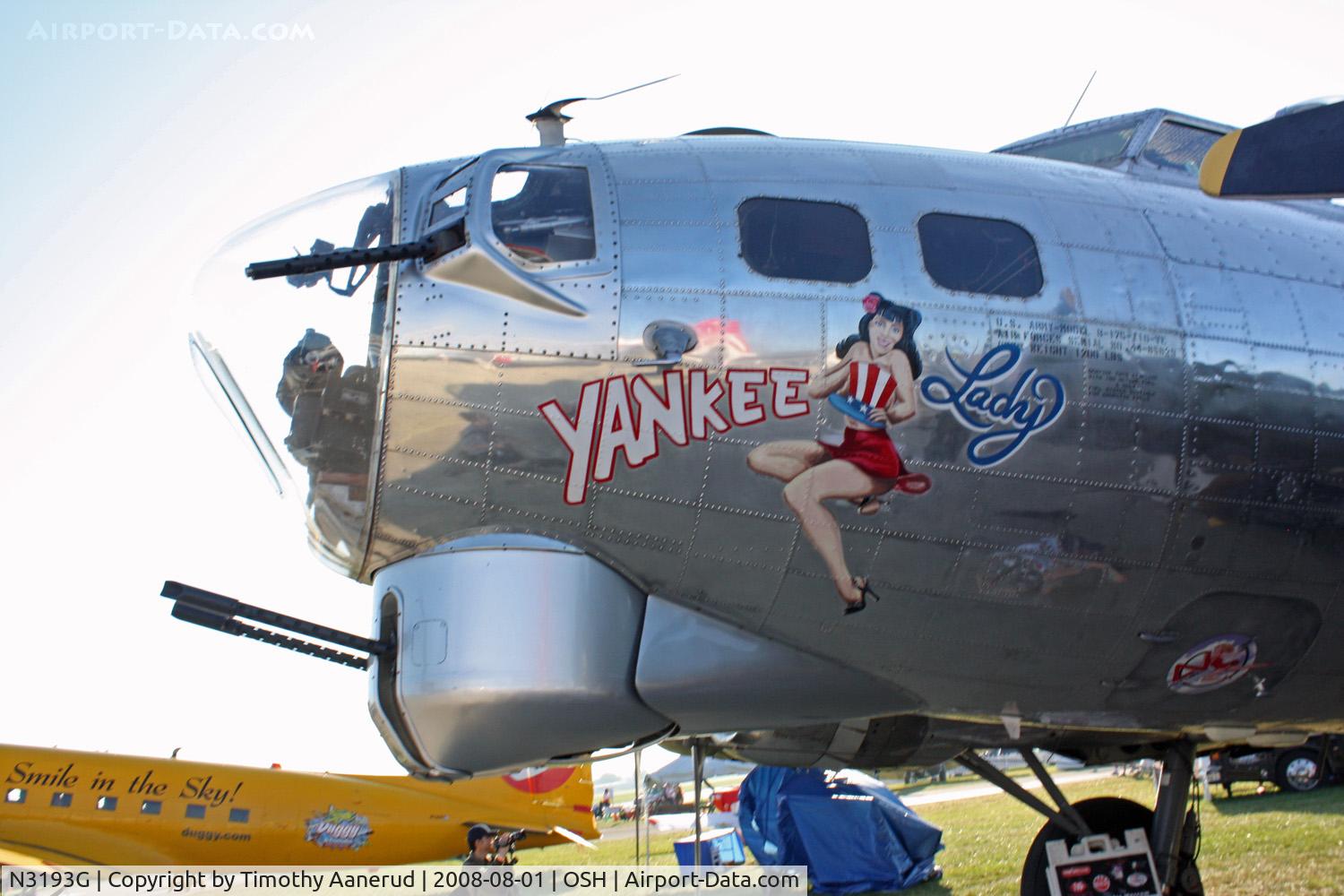 N3193G, 1944 Boeing B-17G Flying Fortress C/N 77255, EAA AirVenture 2008