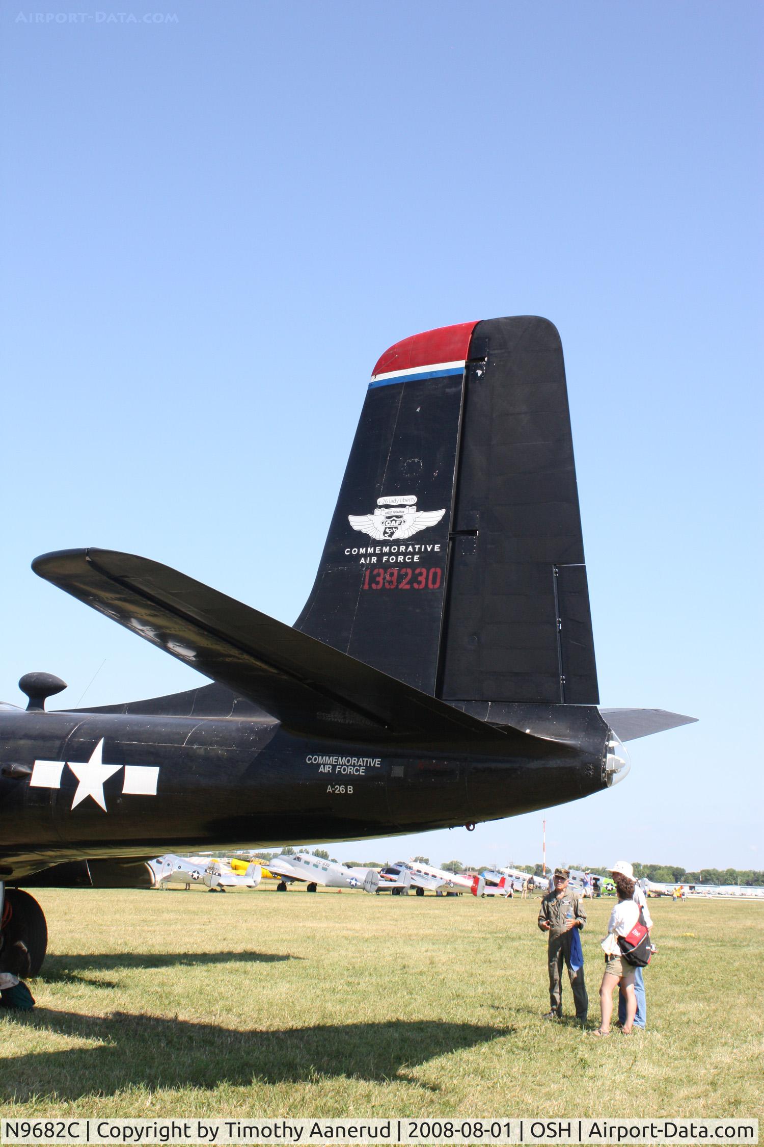N9682C, 1944 Douglas A-26B Invader Invader C/N 6943, EAA AirVenture 2008, all CAF aircraft must now have a their logo on them so you know that they are CAF aircraft.