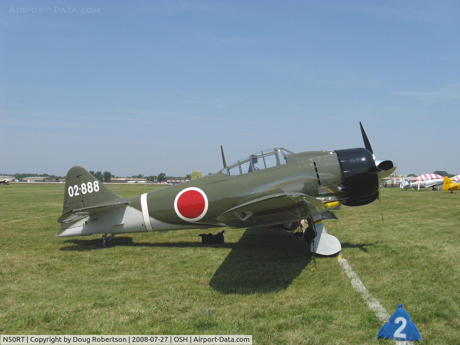 N50RT, 1992 Mitsubishi A6M2 Zero Replica C/N 0001, 1992 R T Aircraft Mitsubishi A6M2 'ZERO' replica, P&W R-1340 Wasp 600 Hp
