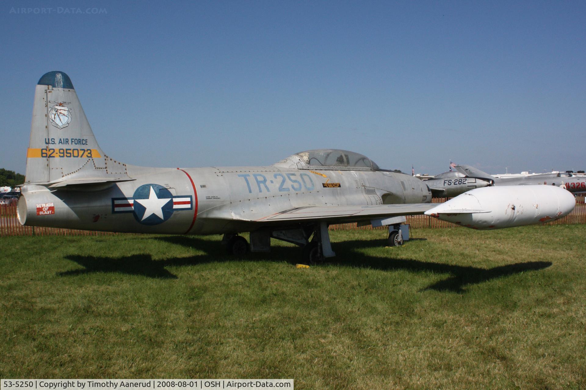 53-5250, 1953 Lockheed T-33A-1-LO Shooting Star C/N 580-8589, EAA AirVenture 2008, marked 62-95073