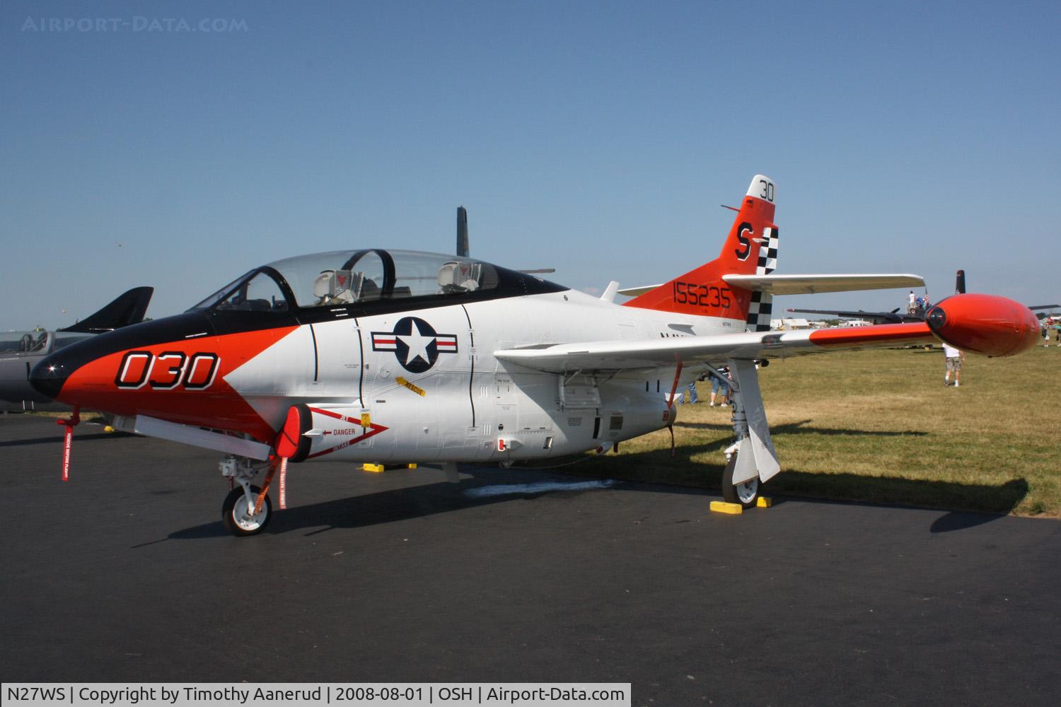 N27WS, North American T-2B Buckeye C/N 310-30, EAA AirVenture 2008