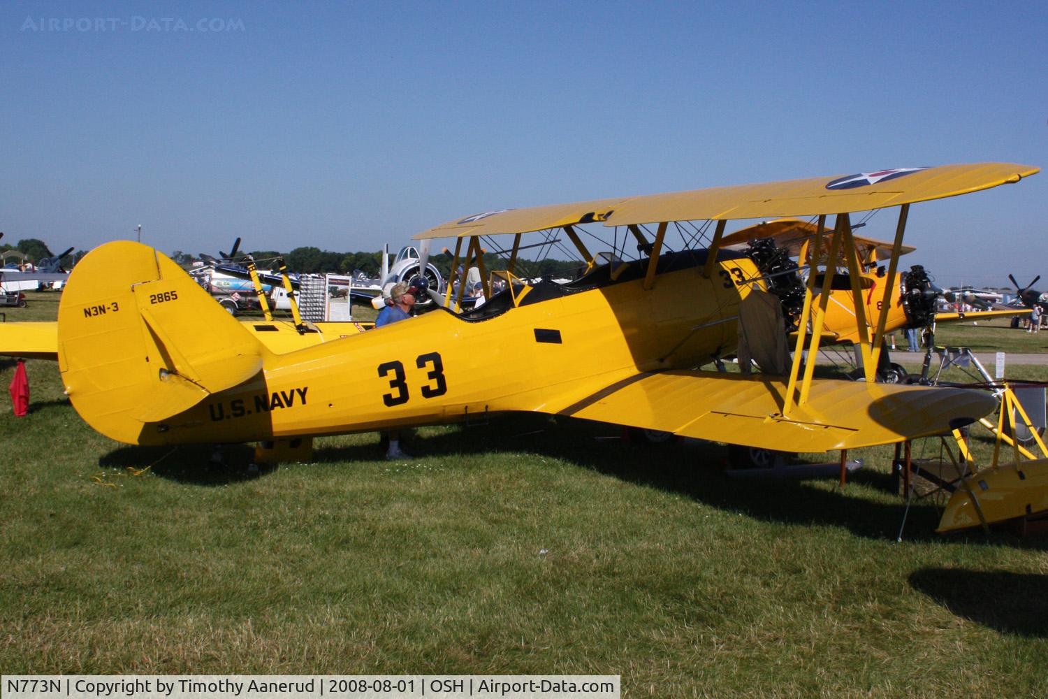 N773N, 1941 Naval Aircraft Factory N3N-3 C/N 2865, EAA AirVenture 2008