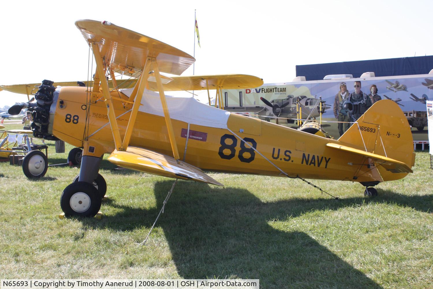 N65693, 1942 Boeing B75N1 C/N 75-6966, EAA AirVenture 2008
