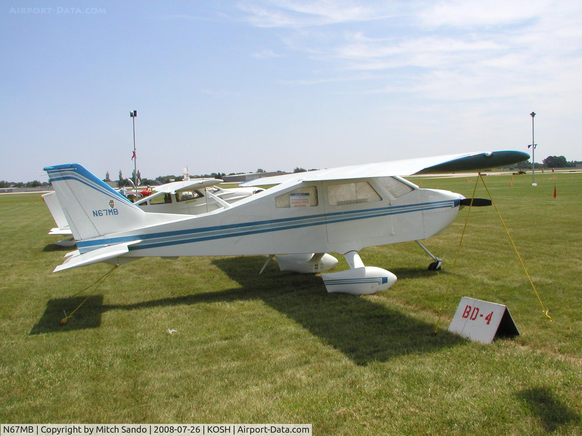 N67MB, 1982 Bede BD-4 C/N 379, EAA AirVenture 2008.