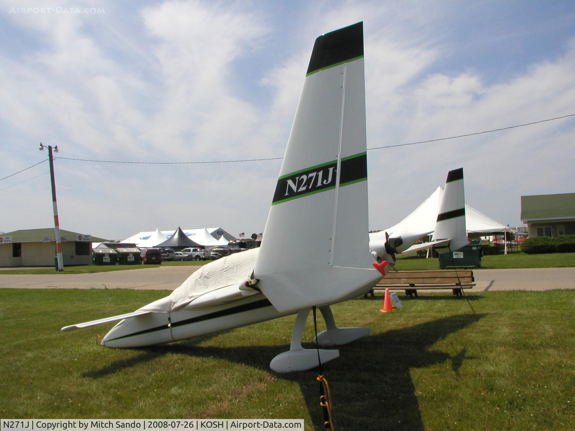 N271J, 1994 Rutan Long-EZ C/N 271, EAA AirVenture 2008.