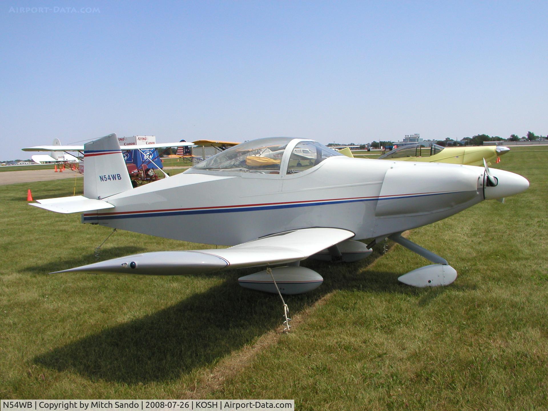 N54WB, 1978 Thorp T-18 Tiger C/N 1026, EAA AirVenture 2008.